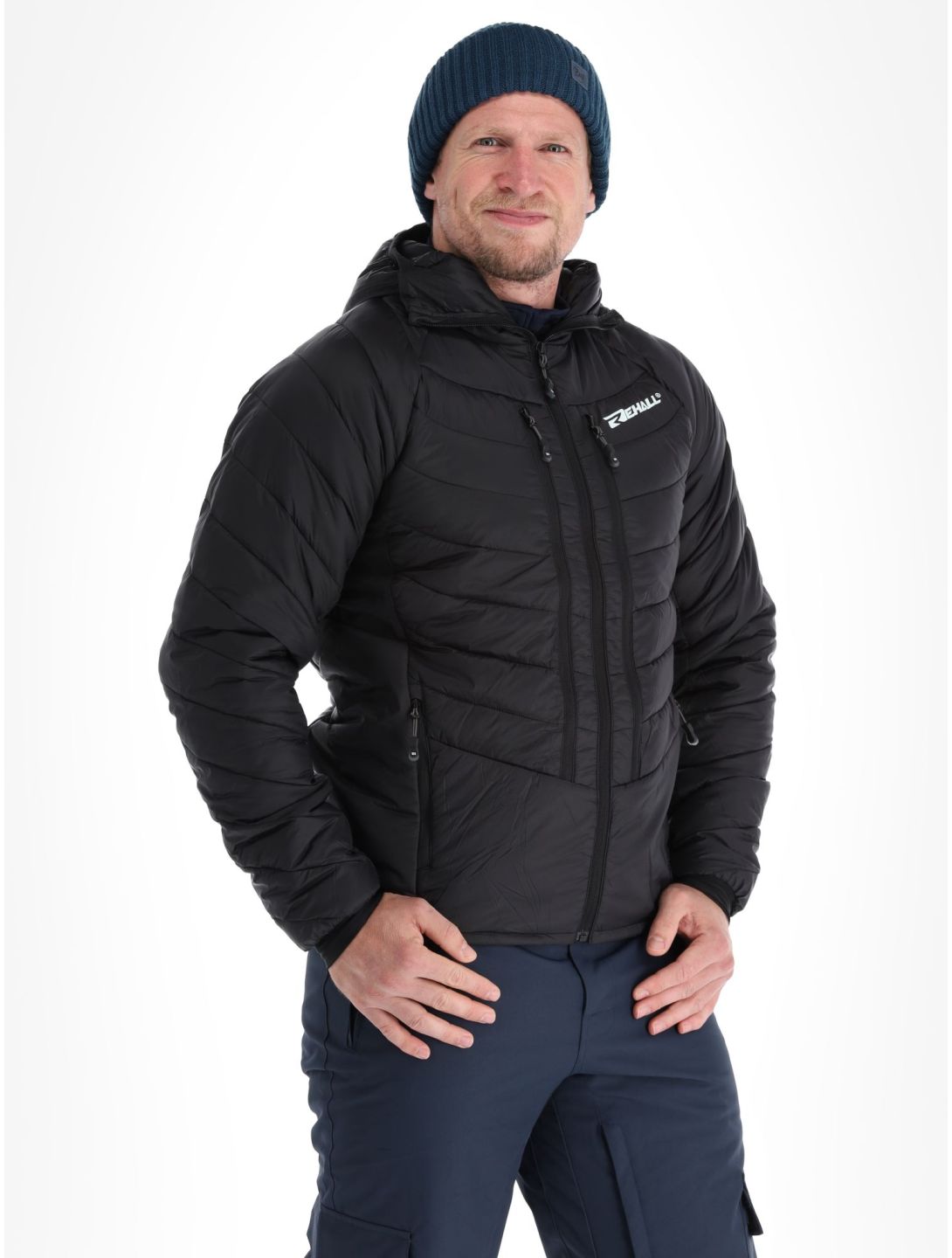 Rehall, Poke-R chaqueta de plumas hombres Black negro 