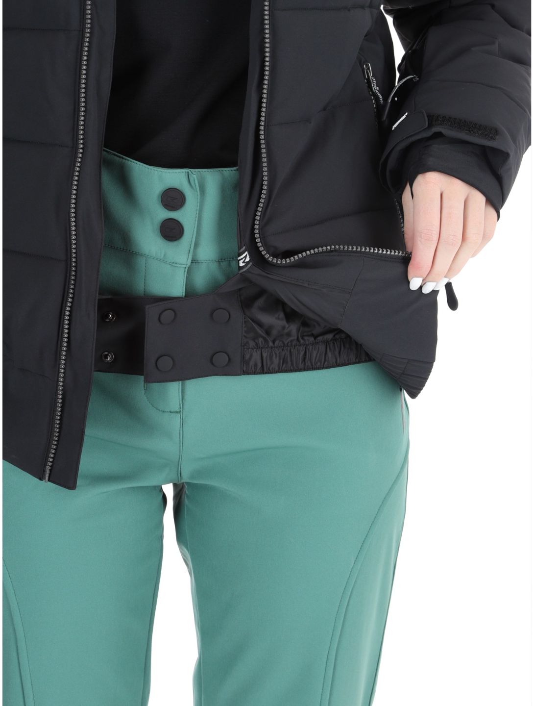 Rehall, Puffy-R chaqueta de esquí mujeres Caviar negro 