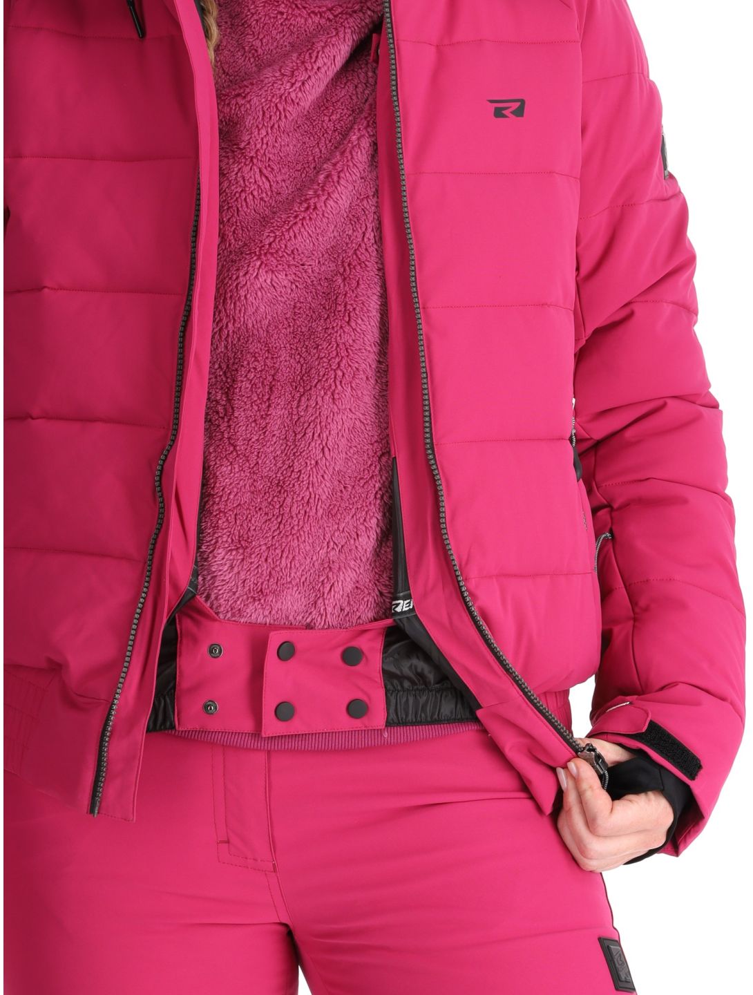 Rehall, Puffy-R chaqueta de esquí mujeres Festival Fuchsia púrpura 