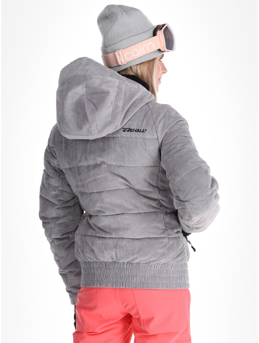 Rehall, Puffy-R chaqueta de esquí mujeres Sleet gris 