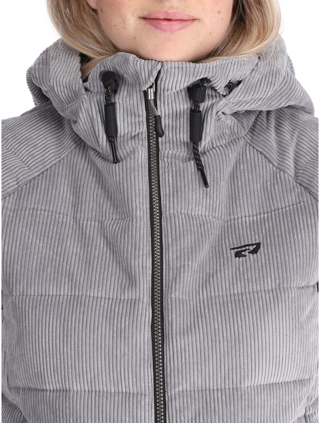 Rehall, Puffy-R chaqueta de esquí mujeres Sleet gris 