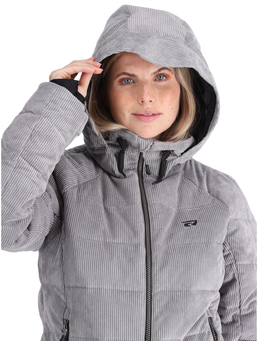 Rehall, Puffy-R chaqueta de esquí mujeres Sleet gris 