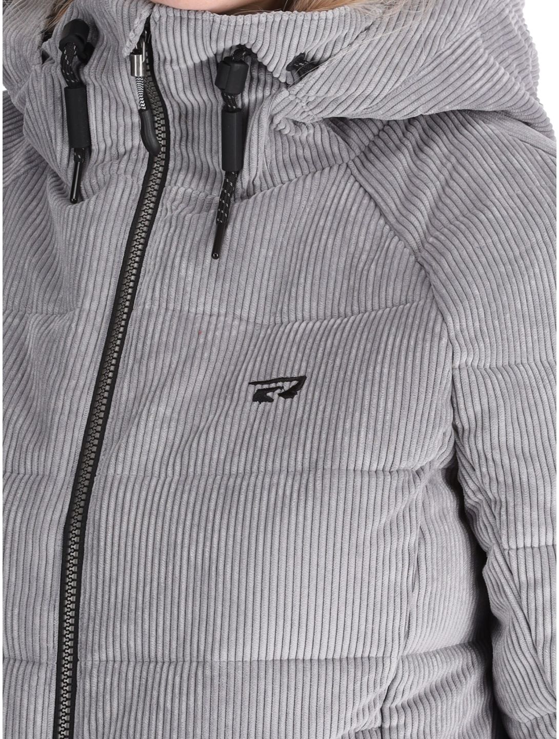 Rehall, Puffy-R chaqueta de esquí mujeres Sleet gris 