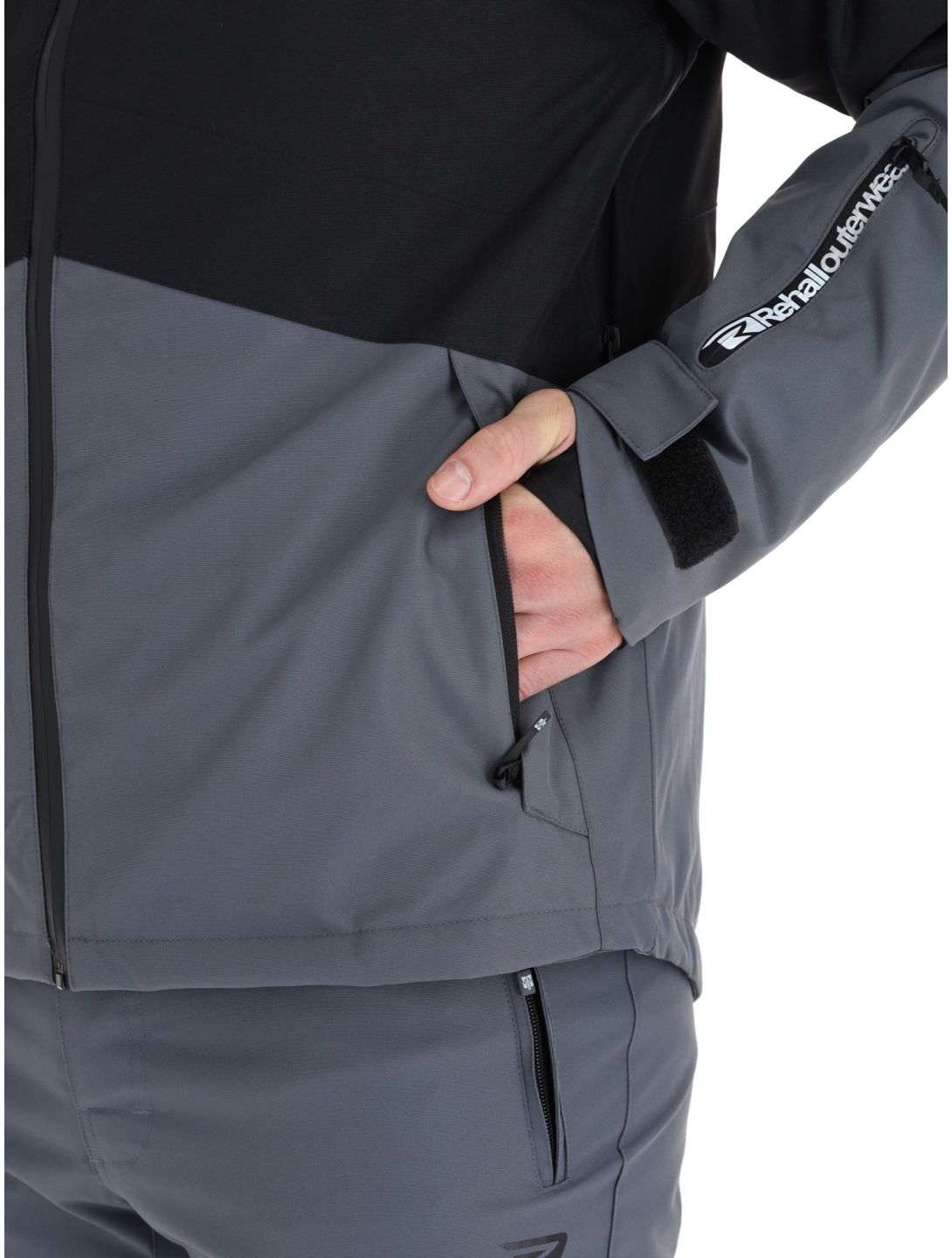 Rehall, Rager-R chaqueta de esquí hombres Black negro 