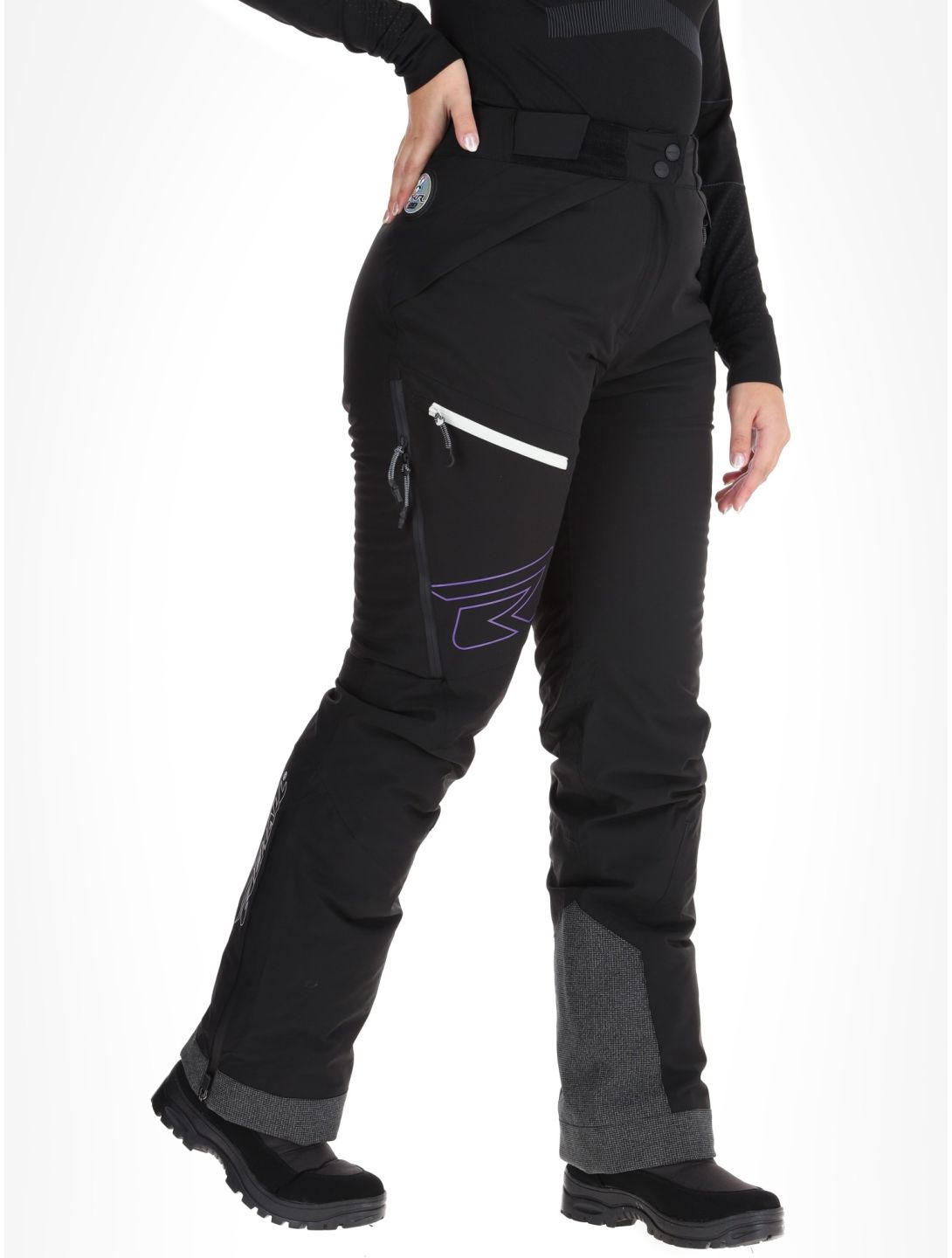 Rehall, Revolut-R pantalones de esquí mujeres Caviar negro 