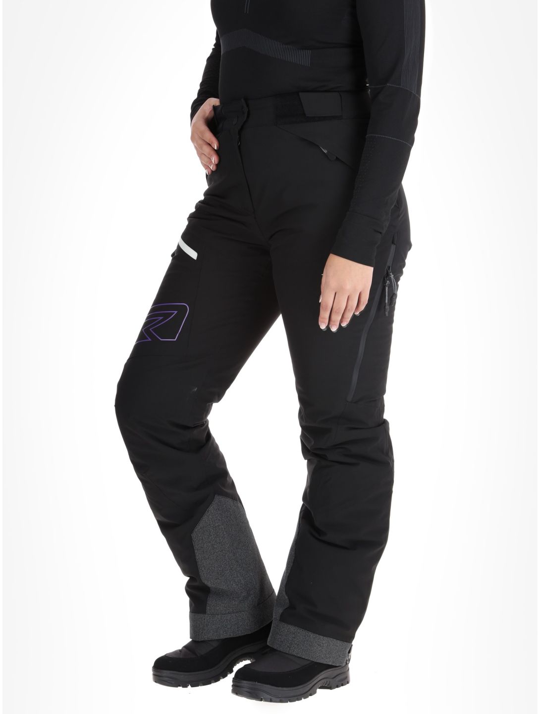 Rehall, Revolut-R pantalones de esquí mujeres Caviar negro 