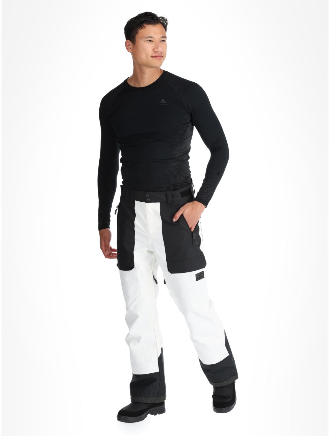 Rehall, Rinnes-R pantalones de esquí hombres White Mountains blanco 