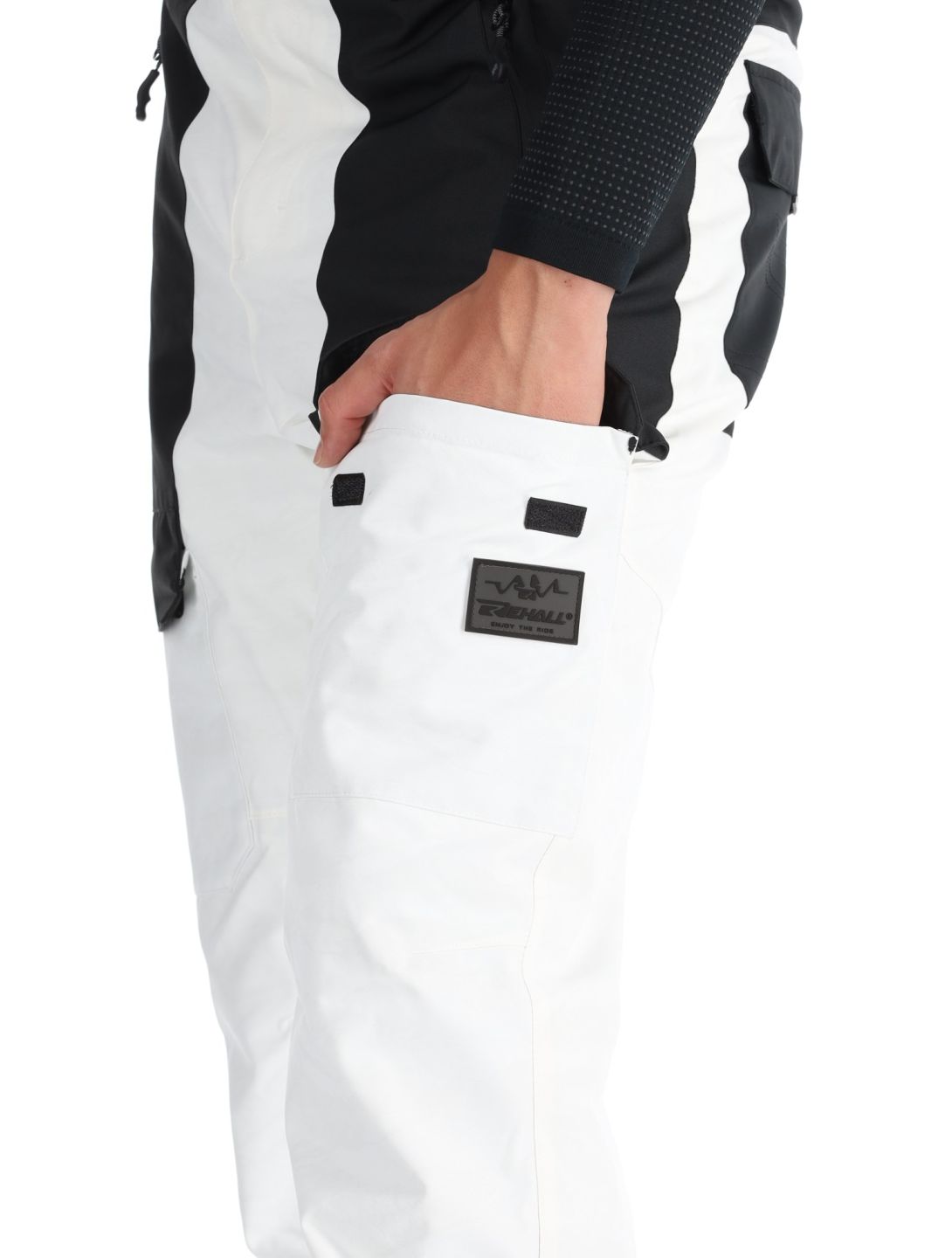 Rehall, Rinnes-R pantalones de esquí hombres White Mountains blanco 