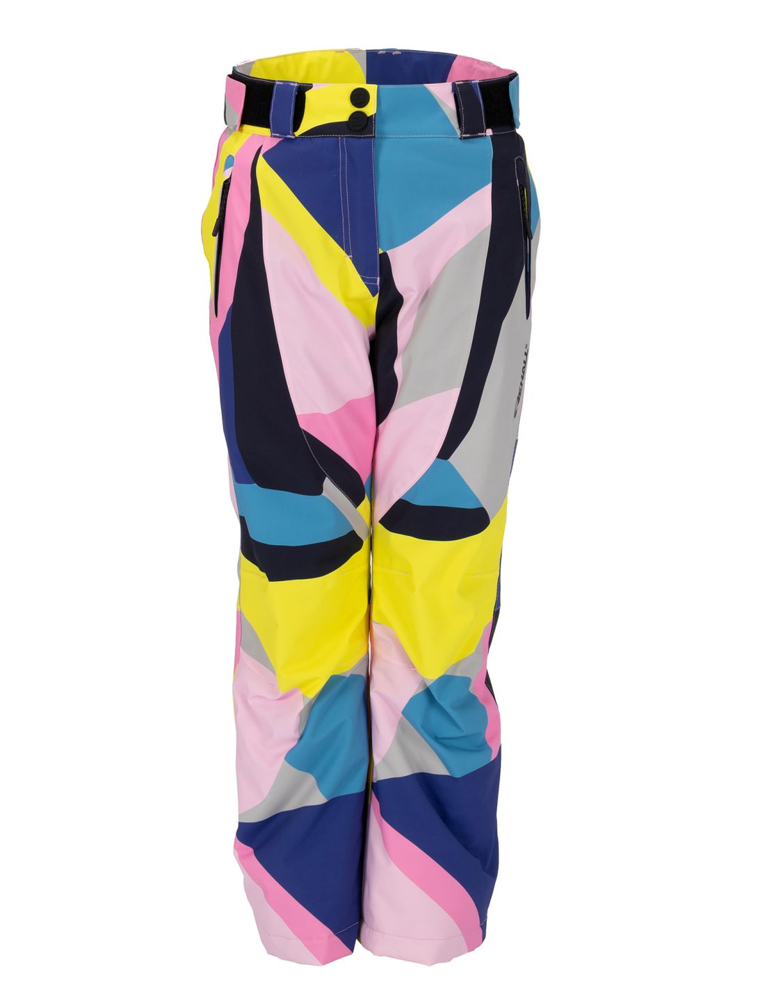 Rehall, Romana-R pantalones de esquí niños Abstract - Blazing Yellow-Lilac multicolor 