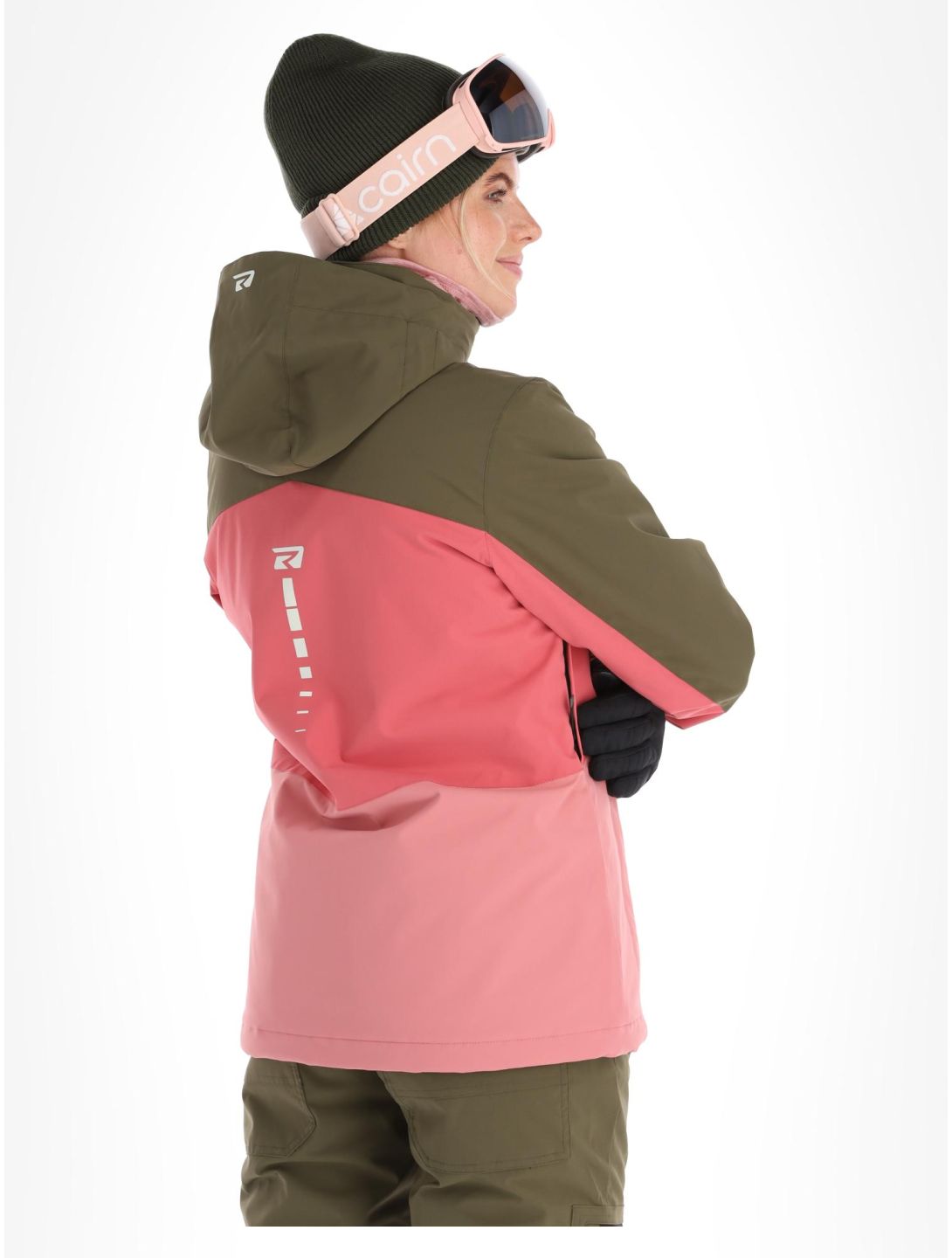 Rehall, Rome-R chaqueta de esquí mujeres Slate Rose rosa, verde 