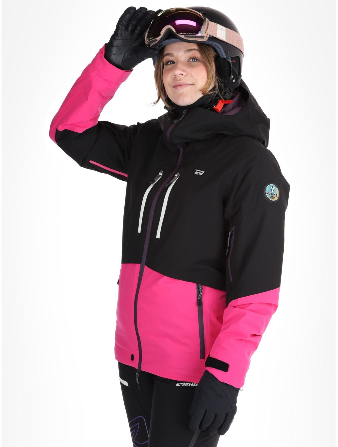 Rehall, Sabinio-R chaqueta de esquí mujeres Pink negro, rosa 