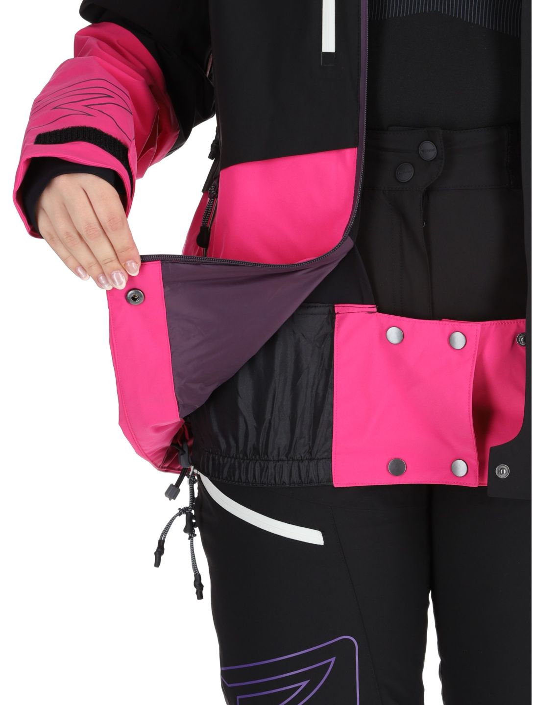 Rehall, Sabinio-R chaqueta de esquí mujeres Pink negro, rosa 