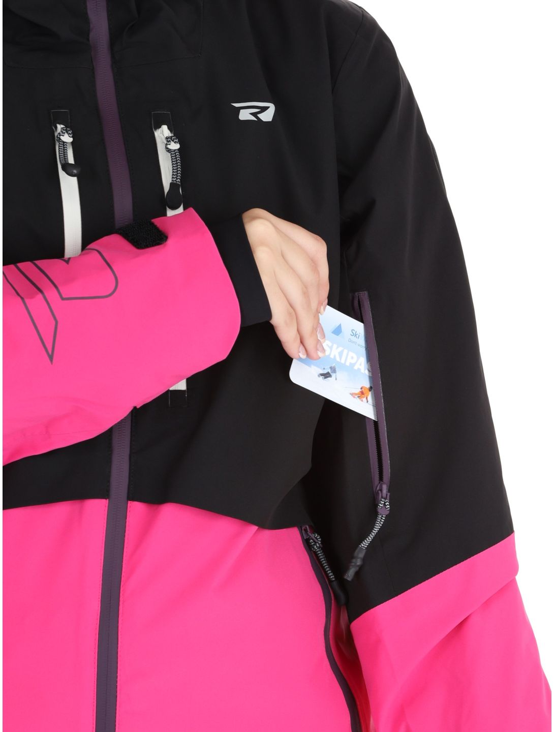 Rehall, Sabinio-R chaqueta de esquí mujeres Pink negro, rosa 