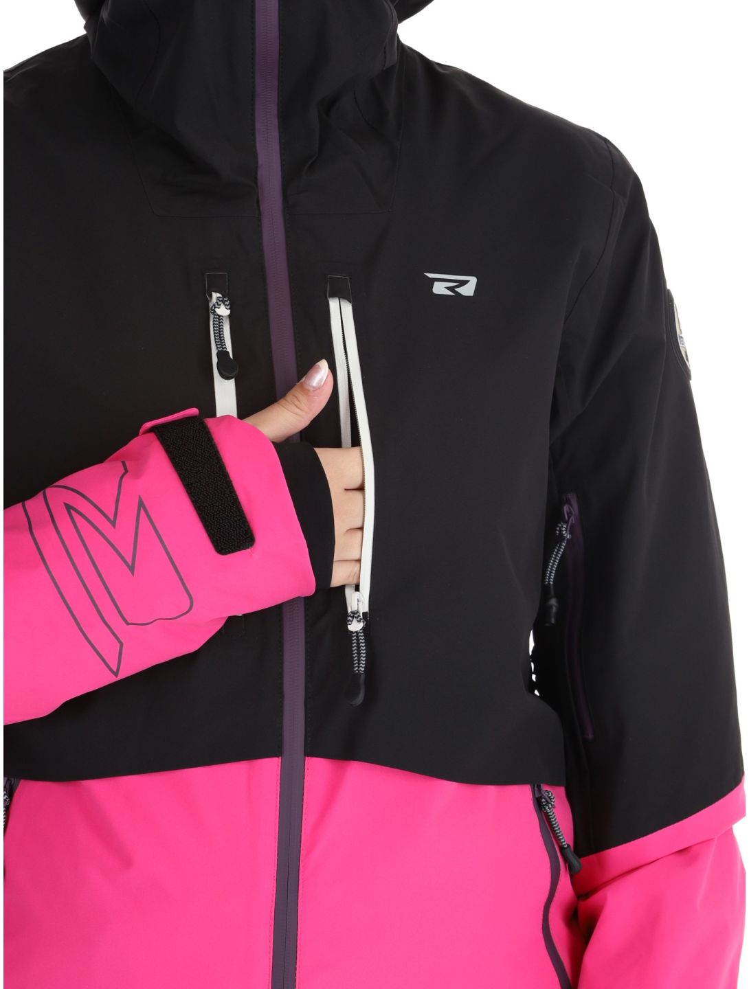 Rehall, Sabinio-R chaqueta de esquí mujeres Pink negro, rosa 