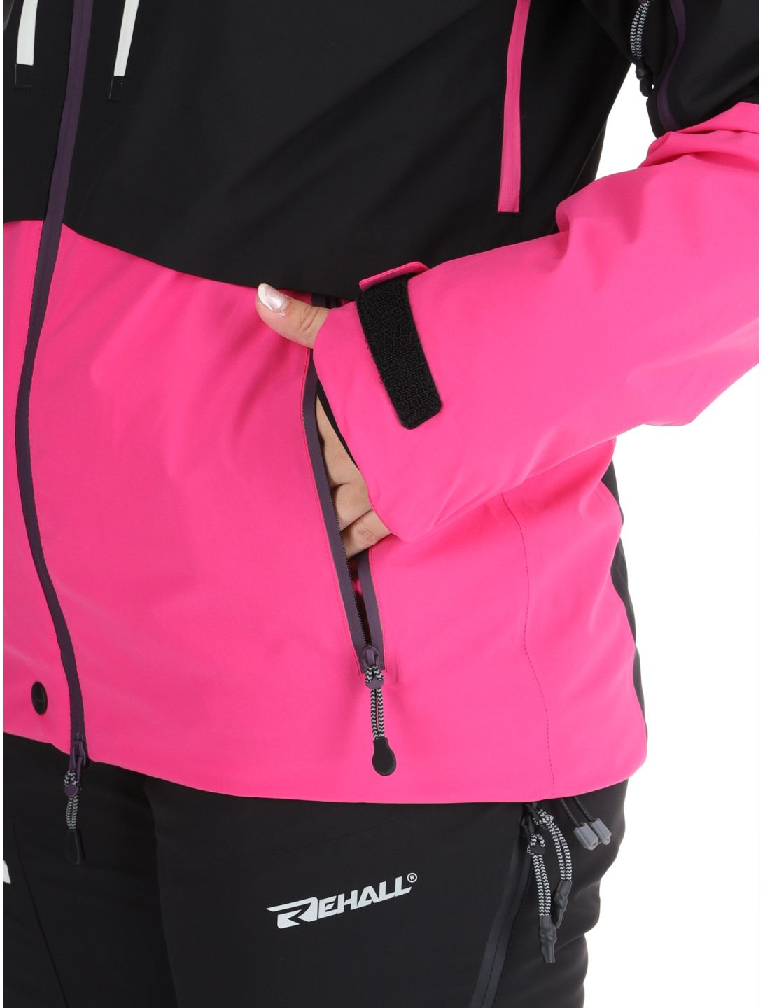 Rehall, Sabinio-R chaqueta de esquí mujeres Pink negro, rosa 