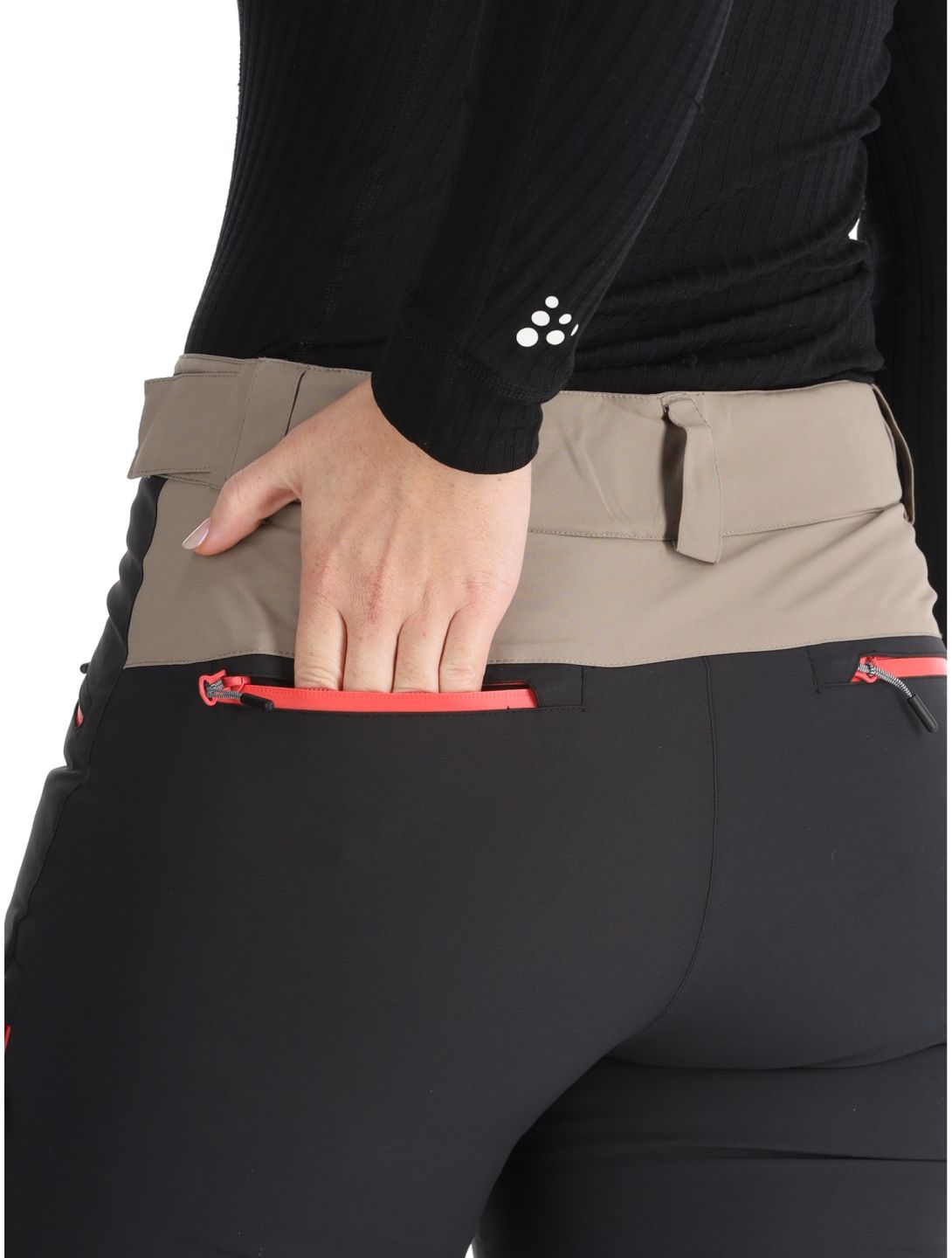 Rehall, Stormy-R pantalones de esquí mujeres Caviar negro 