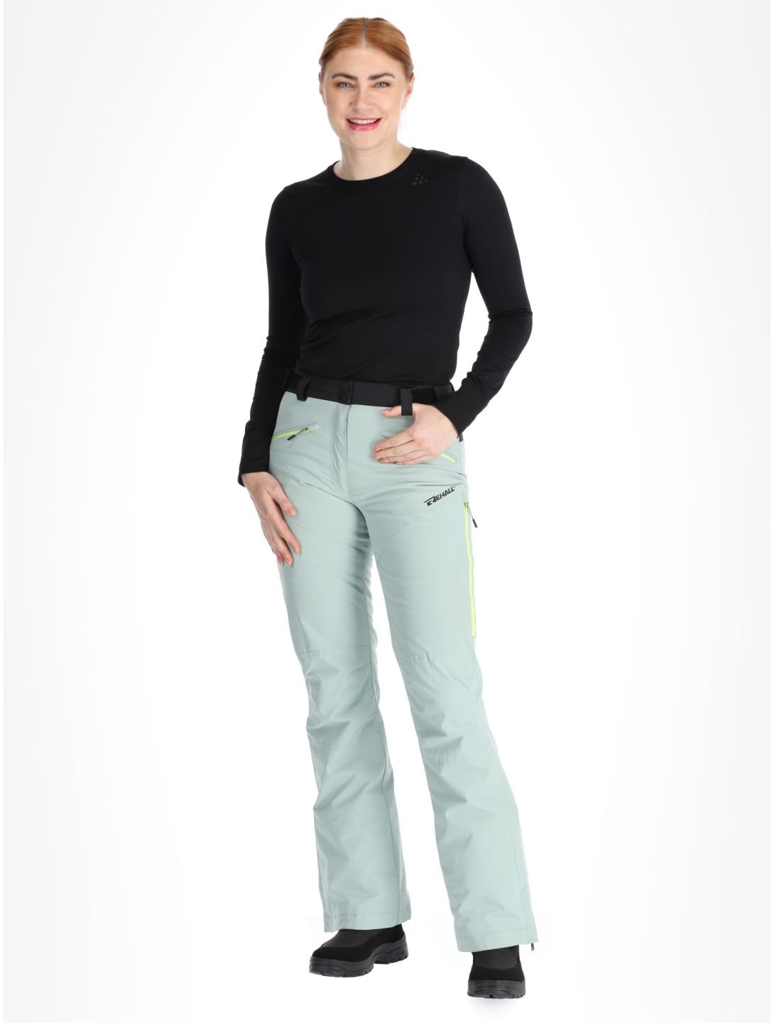 Rehall, Stormy-R pantalones de esquí mujeres Jadeite gris 