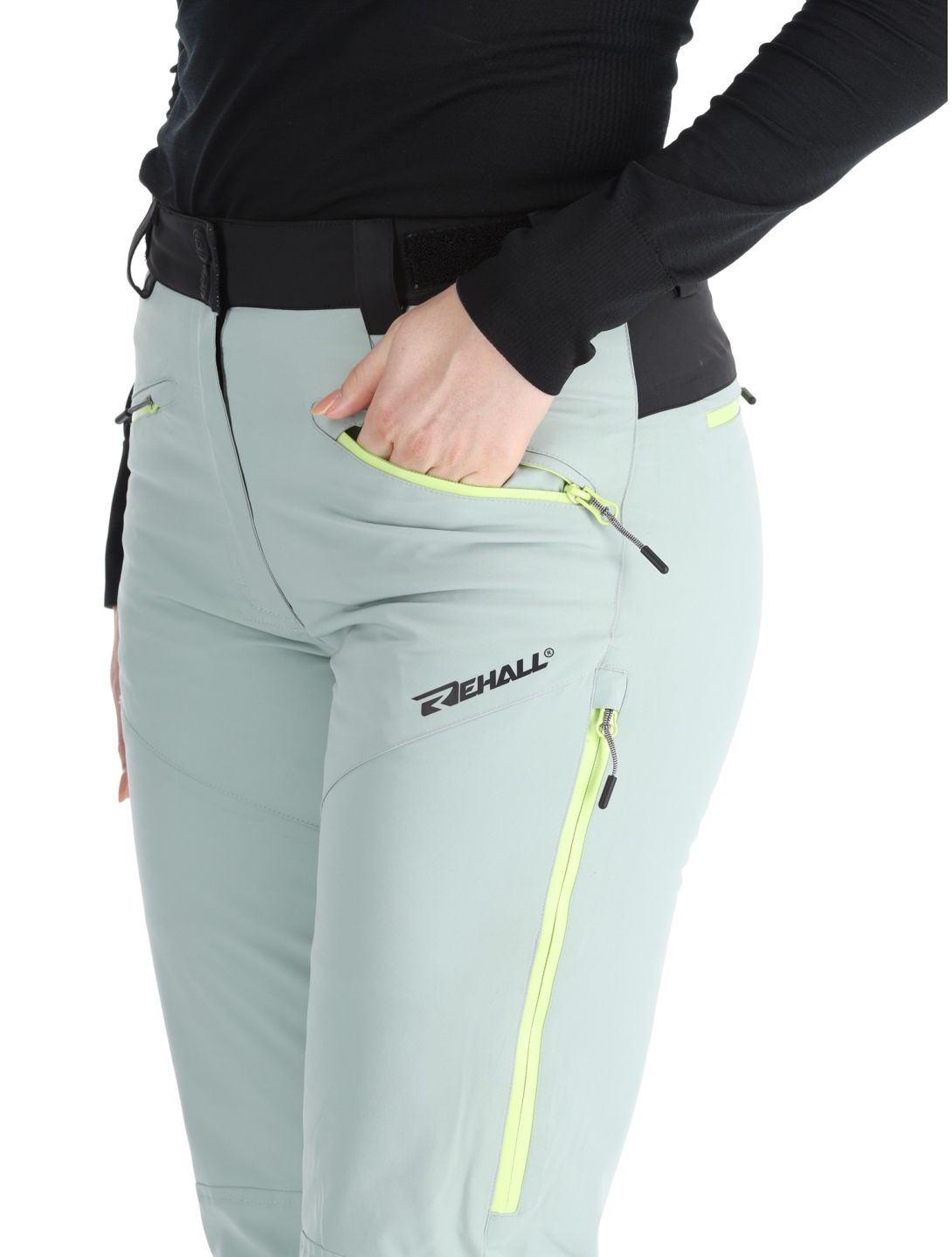 Rehall, Stormy-R pantalones de esquí mujeres Jadeite gris 