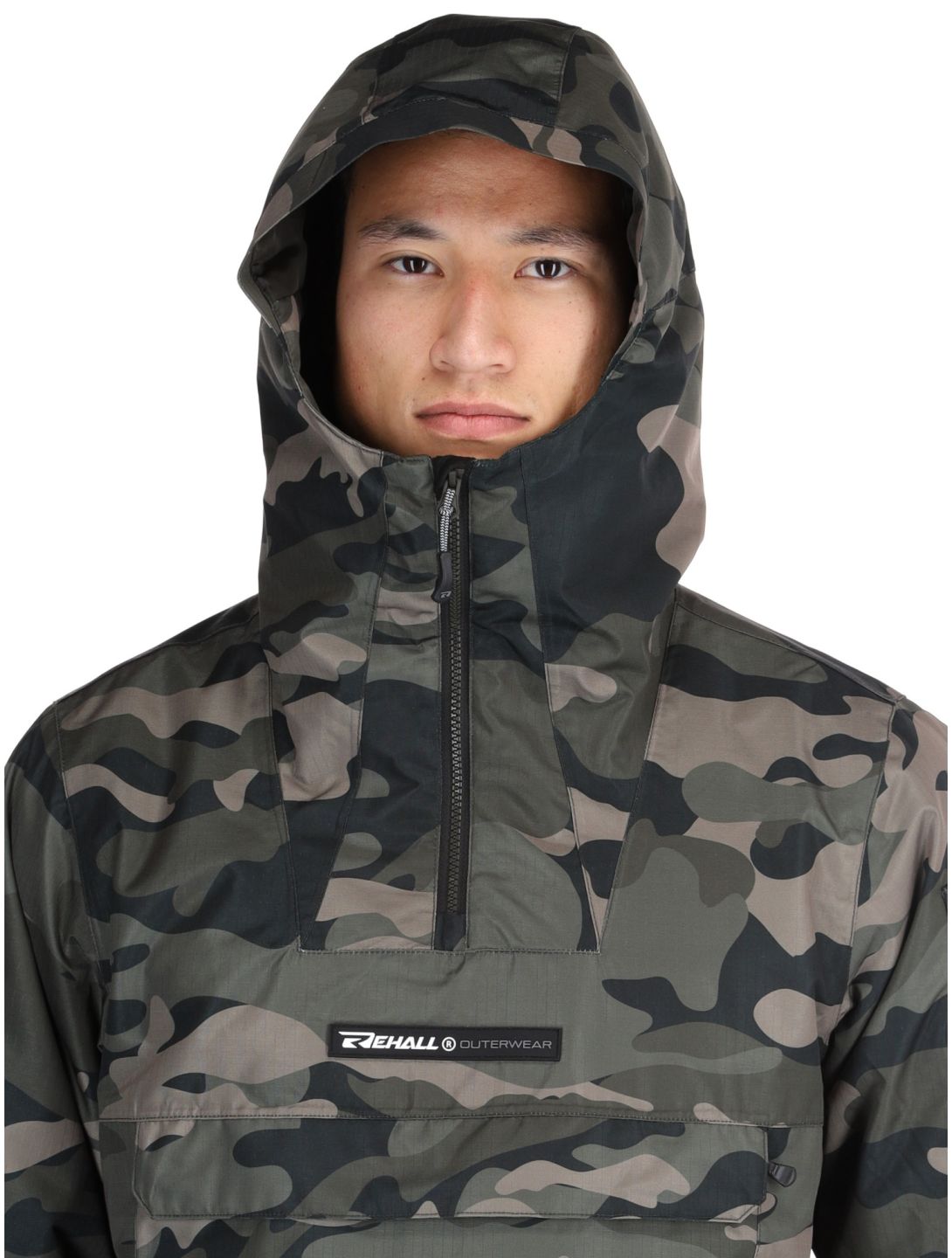 Rehall, Tabor-R anorak hombres Camo Black negro 