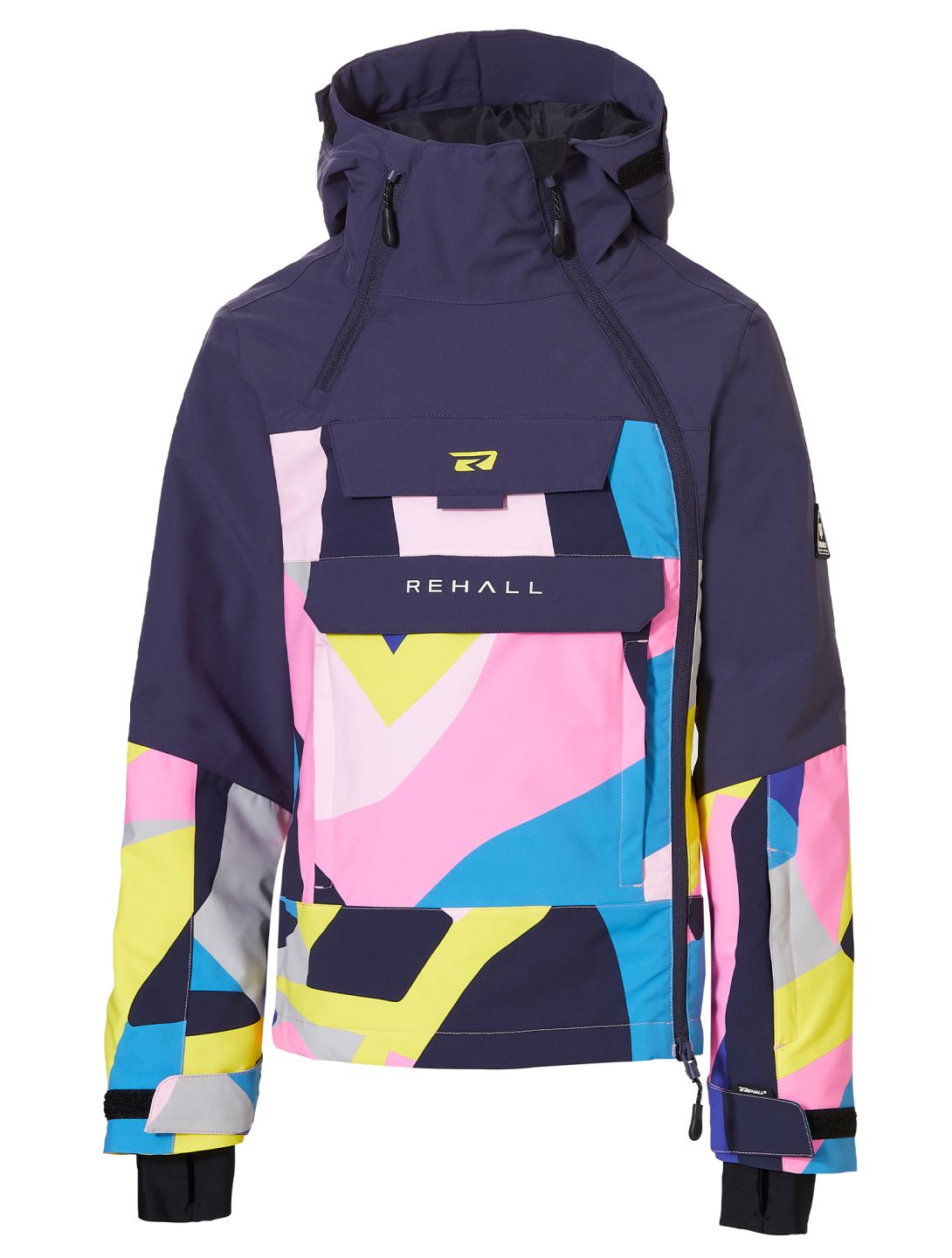 Rehall, Taylor-R chaqueta de esquí niños Abstract - Blazing Yellow-Lilac multicolor 