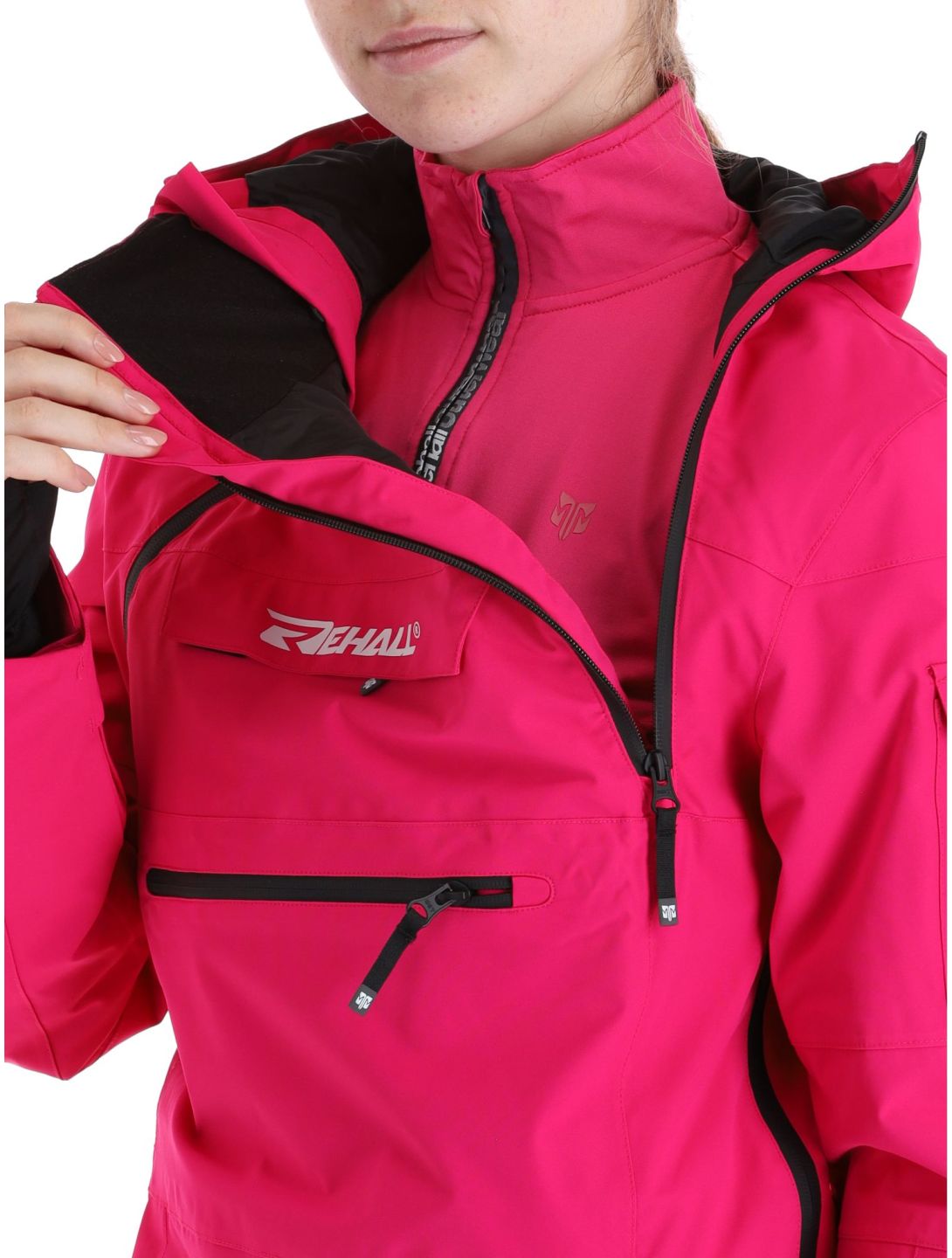 Rehall, Vie-R chaqueta de esquí mujeres Brite Pink rosa 