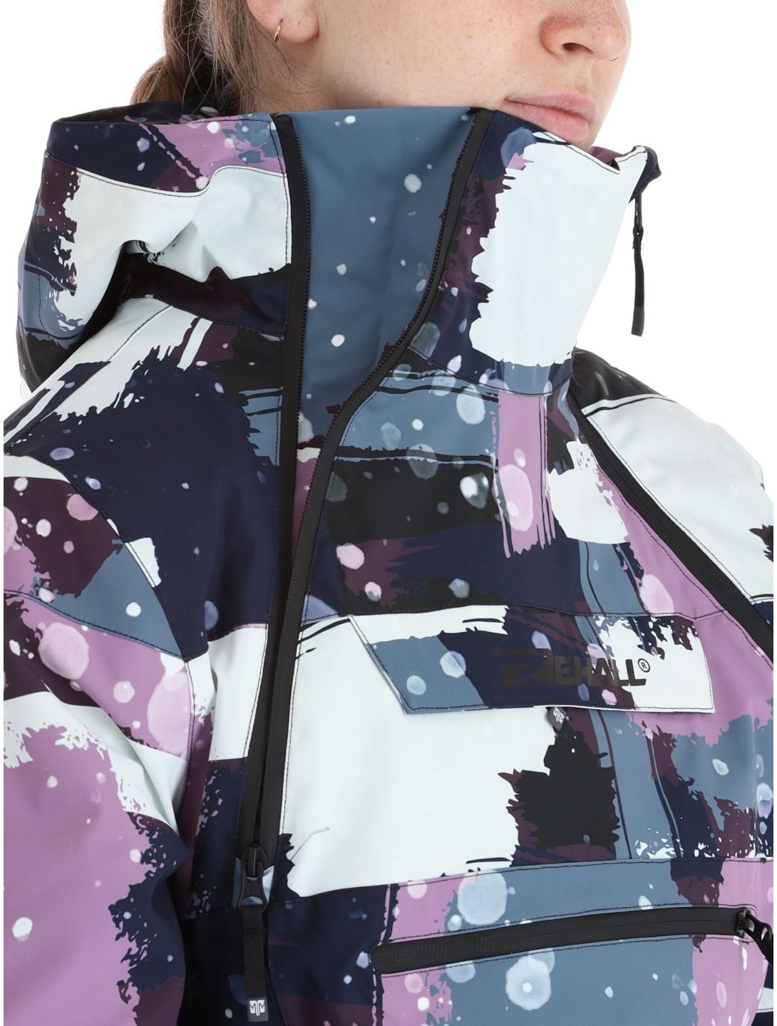 Rehall, Vie-R chaqueta de esquí mujeres Camo Abstract Lavender multicolor, púrpura 