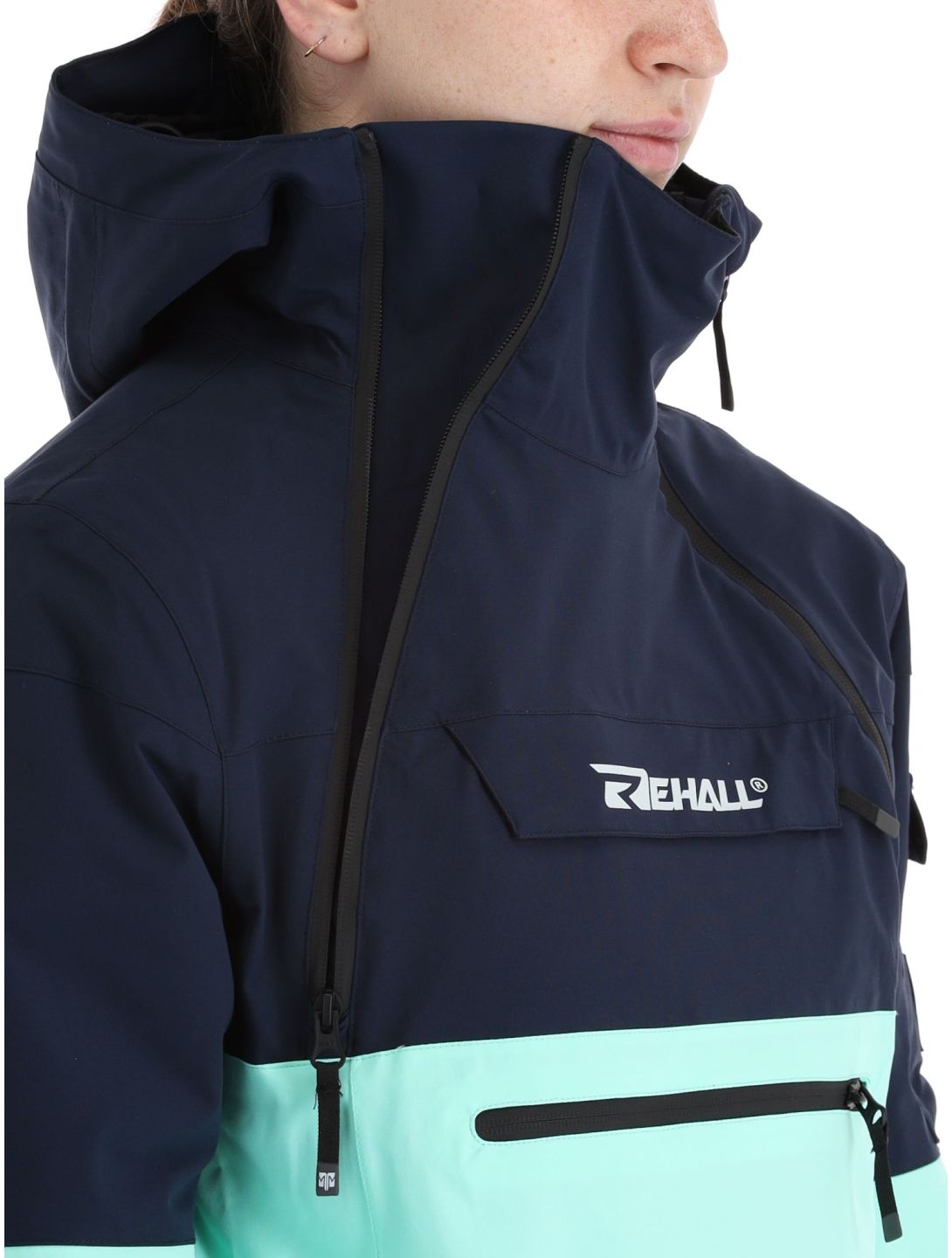 Rehall, Vie-R chaqueta de esquí mujeres Navy azul, gris 