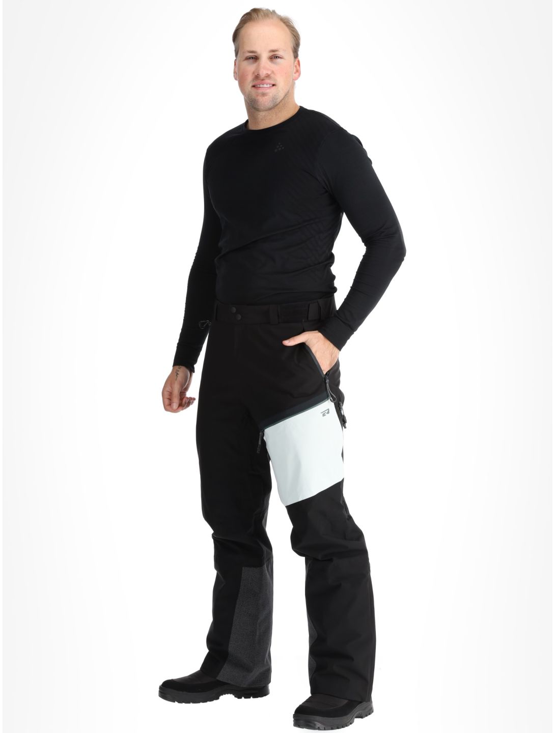 Rehall, Volcano-R pantalones de esquí hombres Black negro 