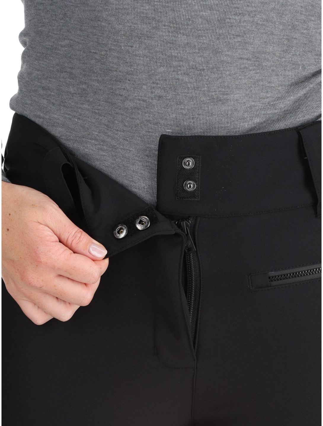 Rehall, Yves-R pantalones de esquí softshell mujeres Caviar negro 