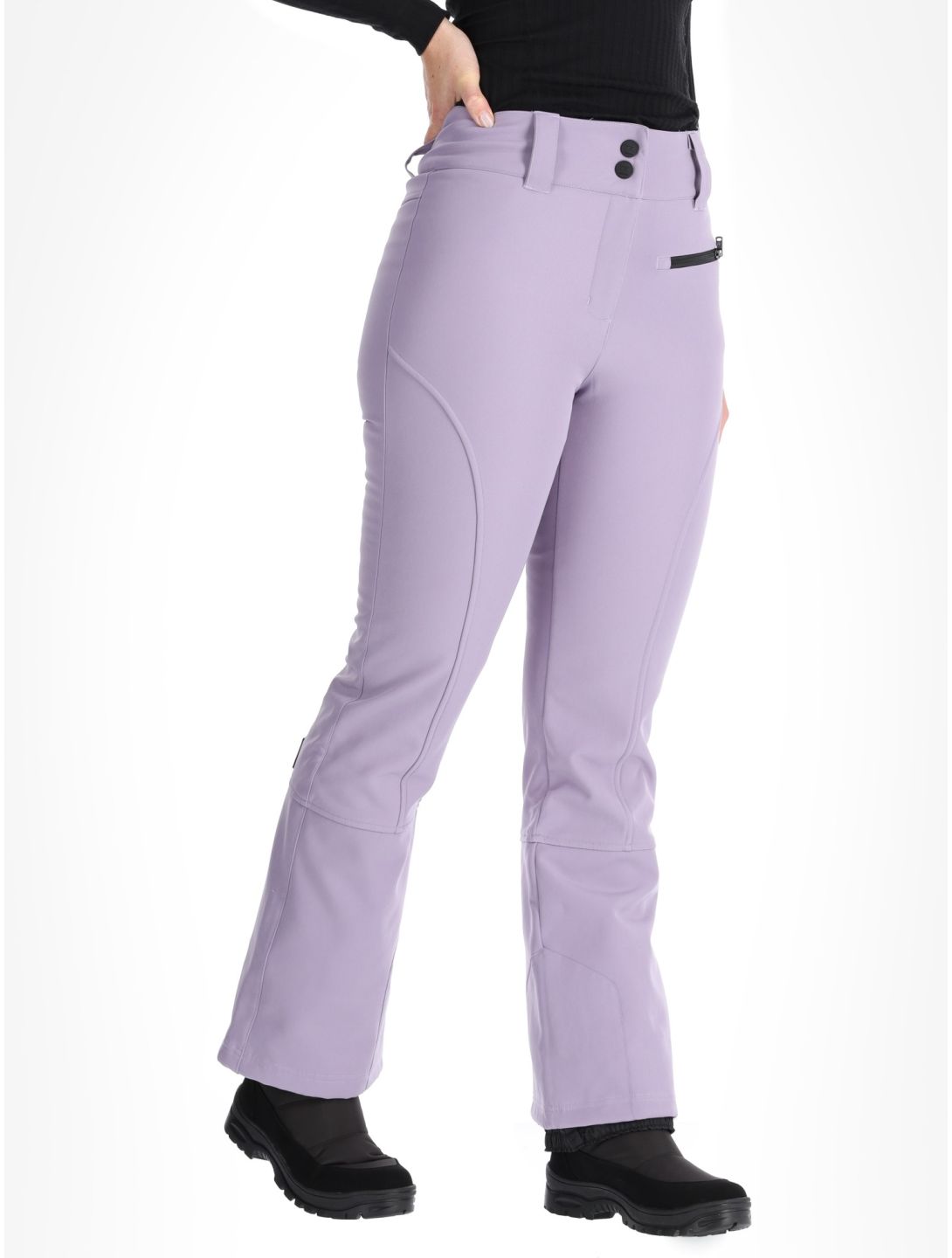 Rehall, Yves-R pantalones de esquí softshell mujeres Dusk púrpura 