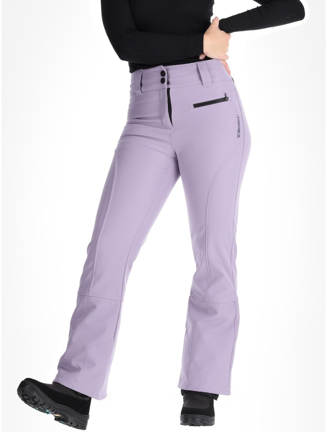 Rehall, Yves-R pantalones de esquí softshell mujeres Dusk púrpura 