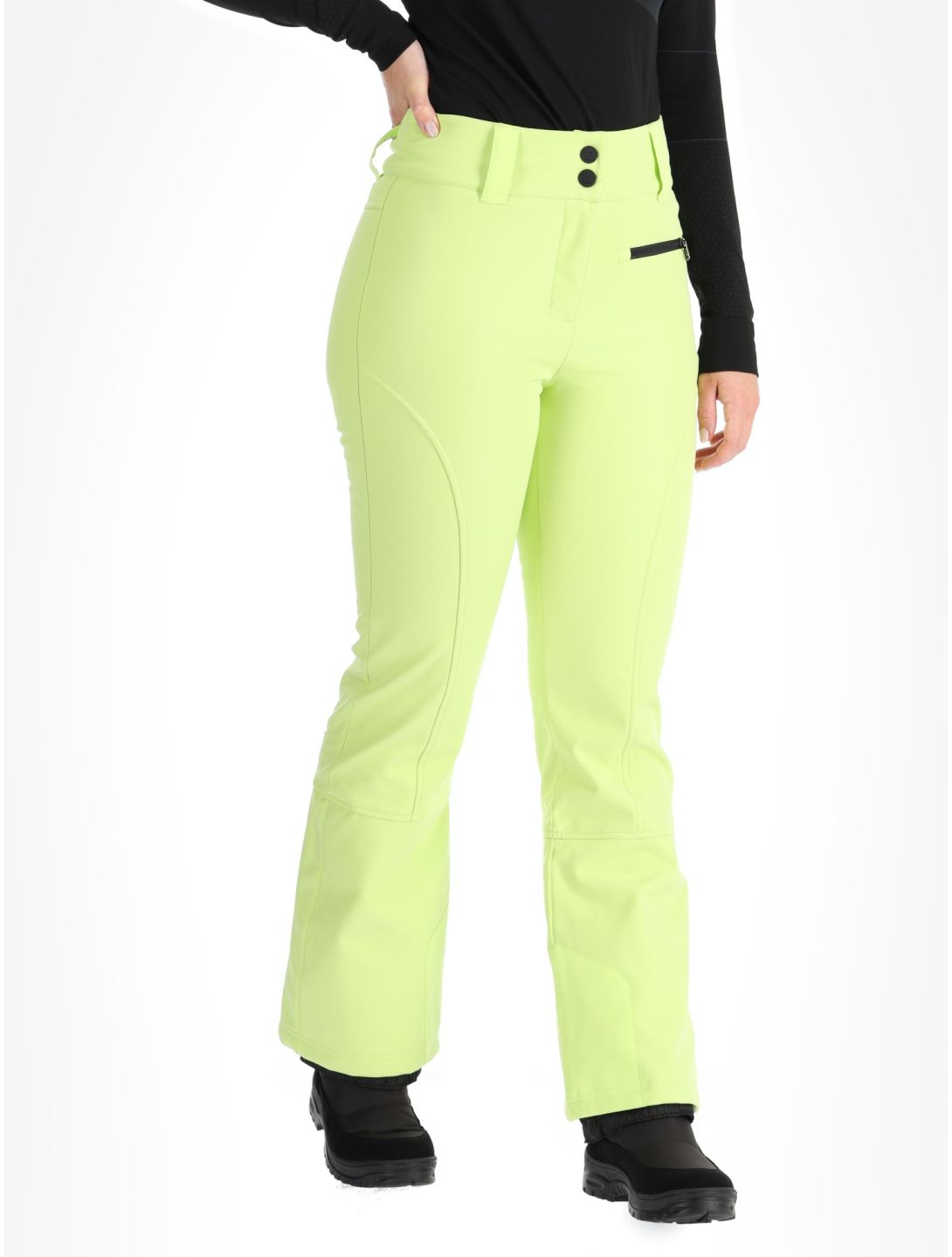 Rehall, Yves-R pantalones de esquí softshell mujeres Sharp Green verde 