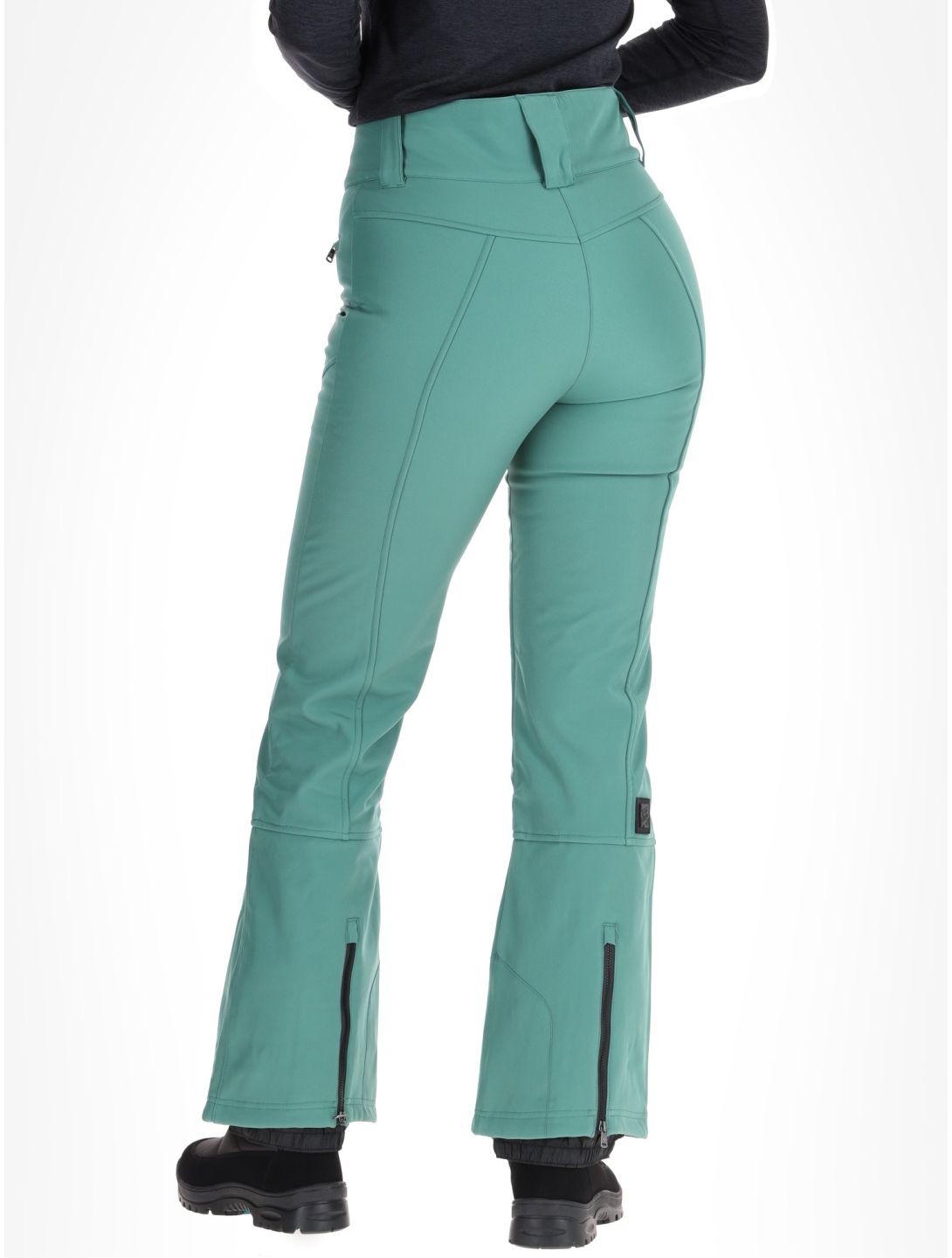 Rehall, Yves-R pantalones de esquí softshell mujeres Smoke Pine verde 