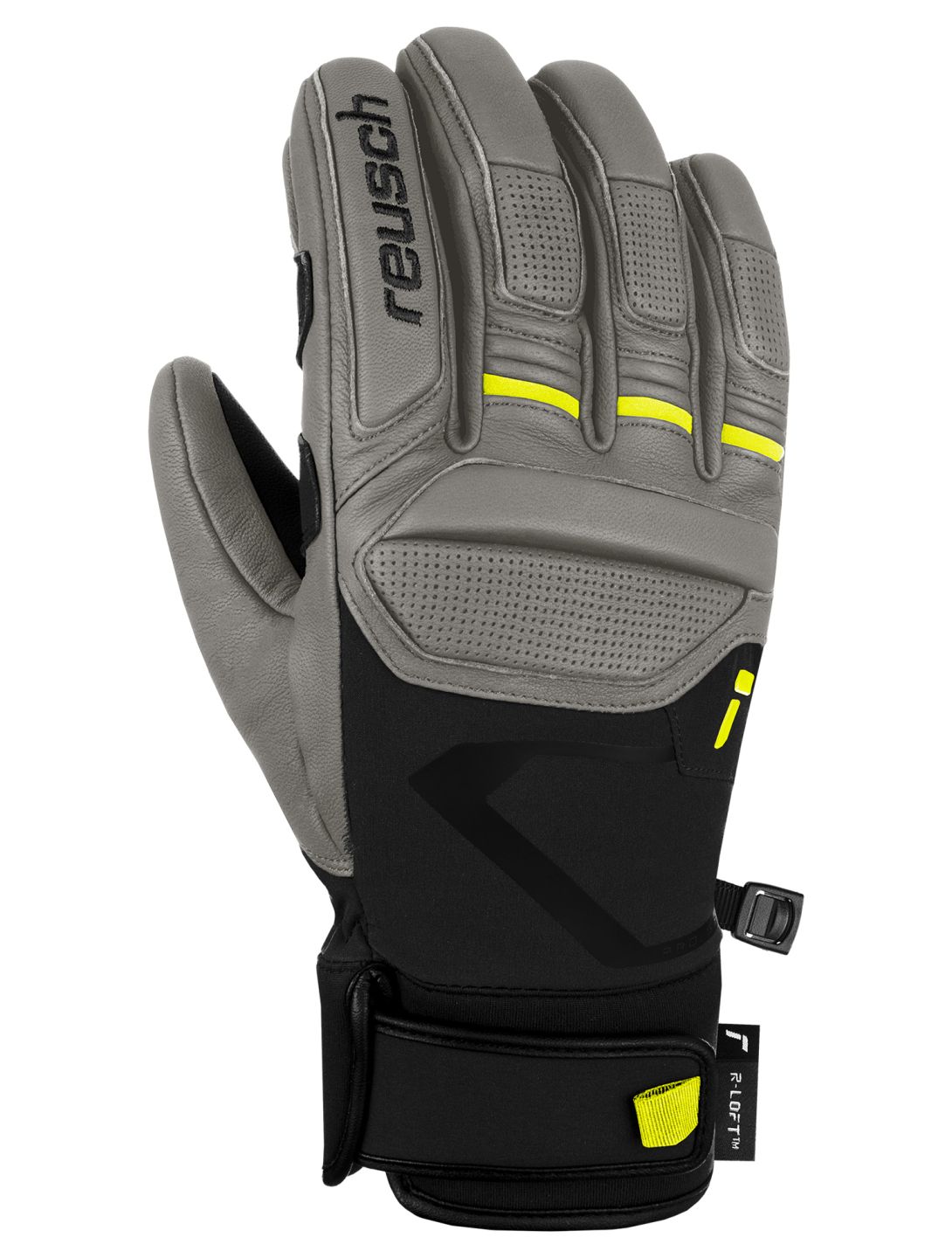 Reusch, Pro RC guantes de esquí hombres Steel Grey / Black gris, negro 