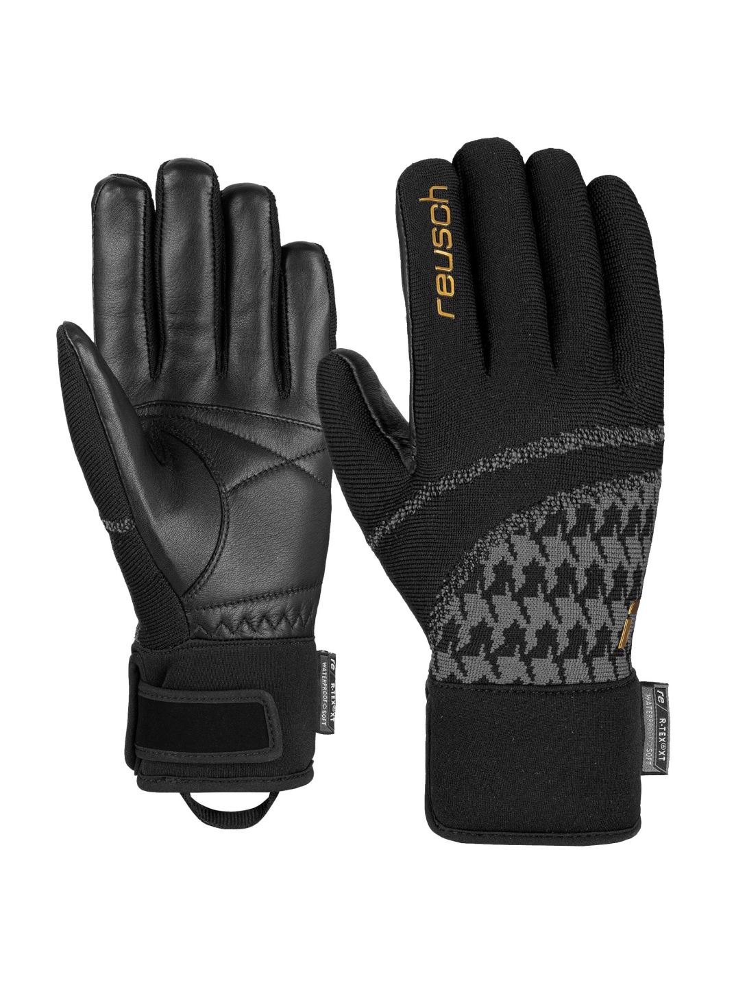 Reusch, Re:Knit Victoria R-Tex guantes de esquí mujeres oro/negro