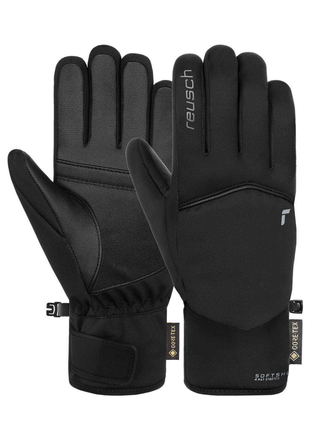 Reusch, Reusch Amira GORE-TEX guantes de esquí mujeres Black / Silver negro, Zilver 