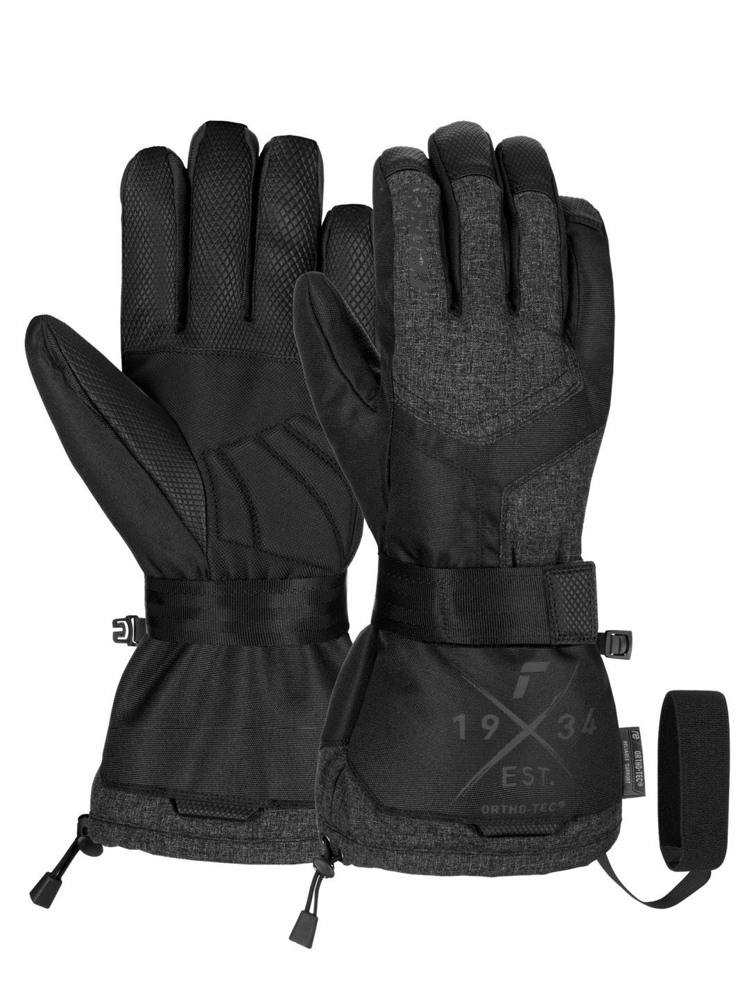 Reusch, Reusch Doubletake R-TEX® XT guantes de esquí hombres Black / Black Melange negro 