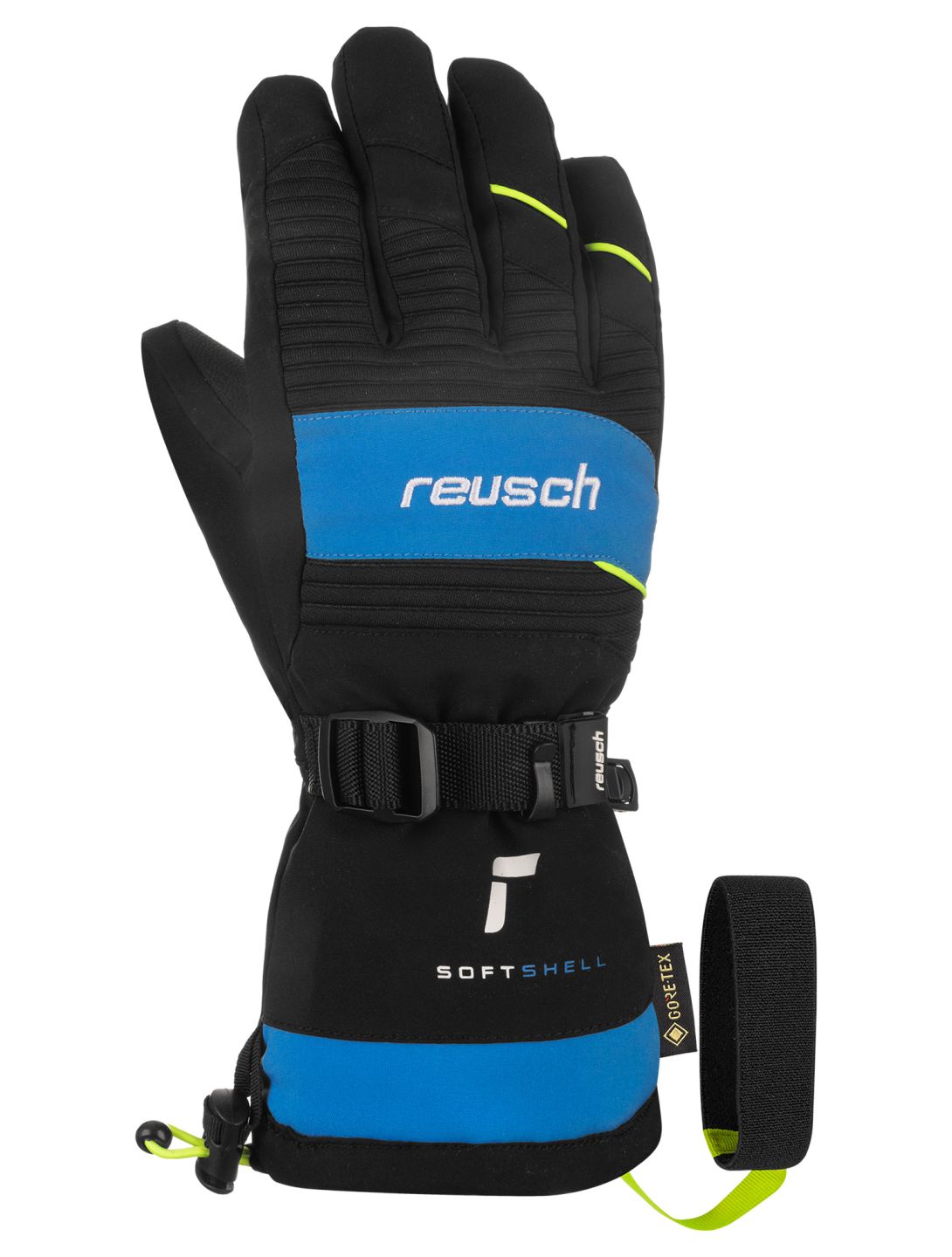 Reusch, Reusch Maxim GORE-TEX guantes niños Black / Briljant Blue / Safety Yellow amarillo, azul, negro 