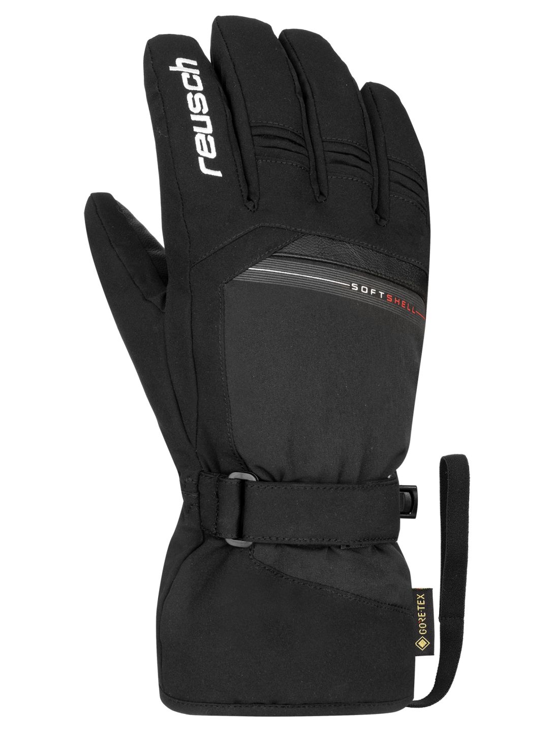 Reusch, Reusch Stanley GORE-TEX guantes de esquí hombres Black / White blanco, negro 