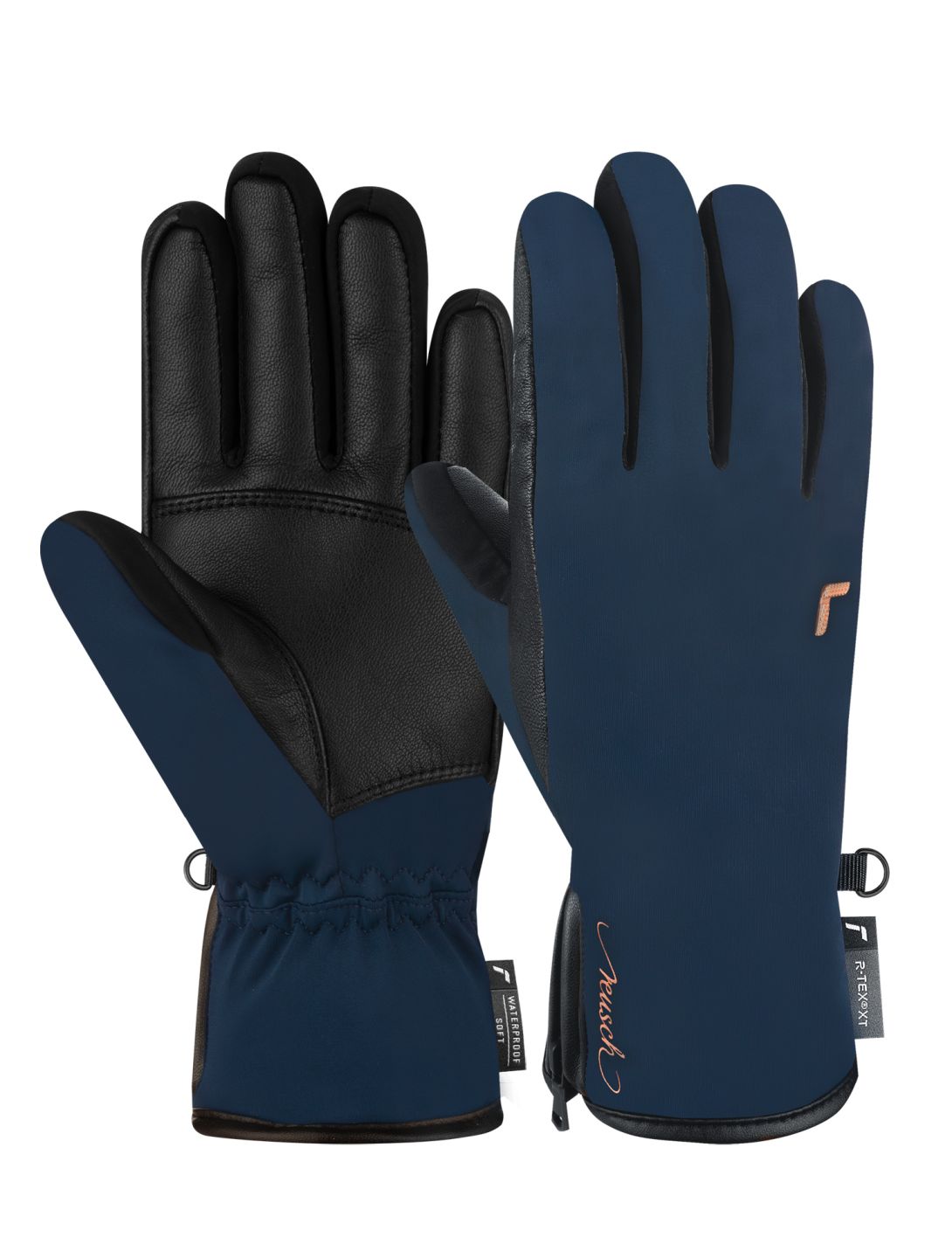 Reusch, Tiffany R-TEX® XT guantes de esquí mujeres Dress Blue / Black azul, negro 