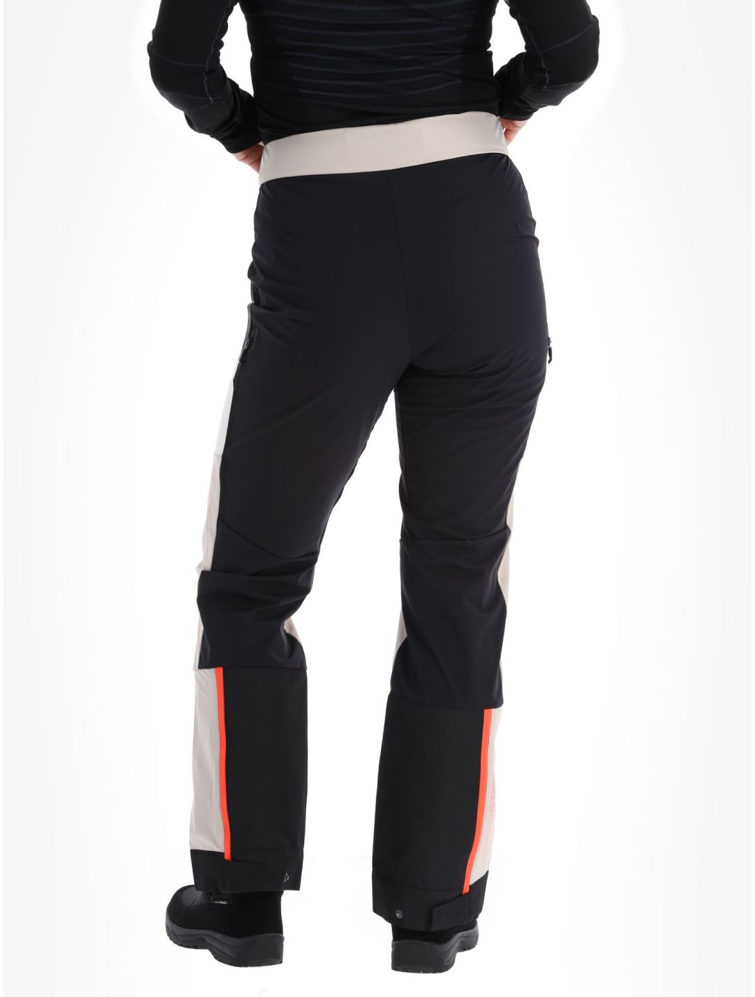 Rock Experience, Inuit Tech pantalones de esquí softshell mujeres Caviar / Chateau Gray / Marshmallow blanco, gris, negro 