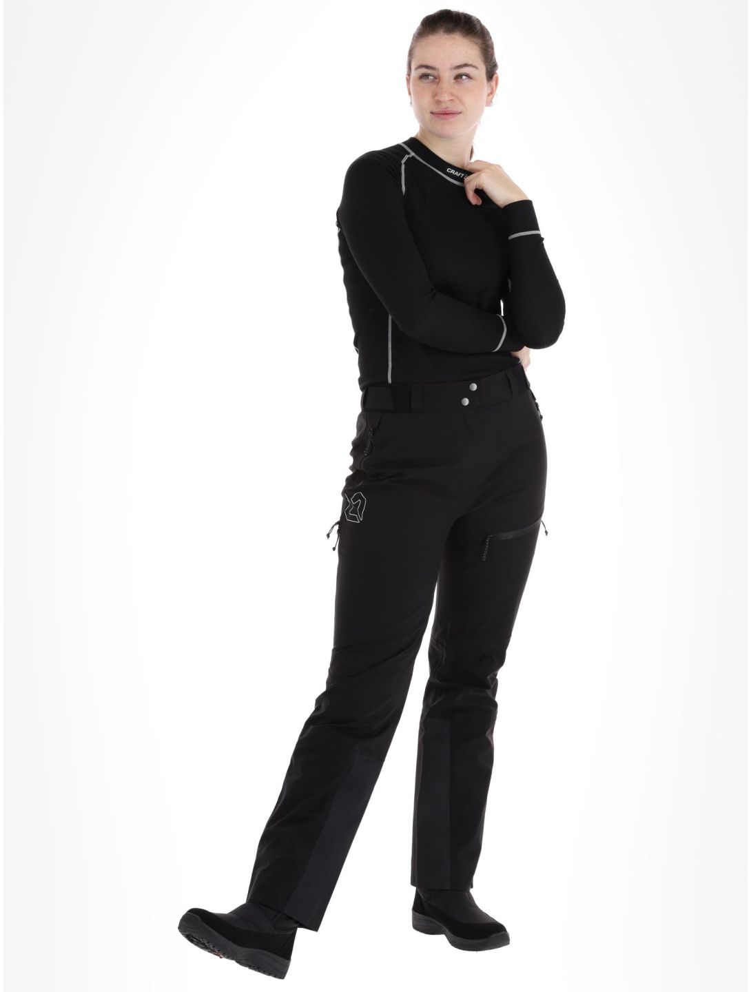 Rock Experience, Rockmantic pantalones de esquí hardshell mujeres Caviar negro 