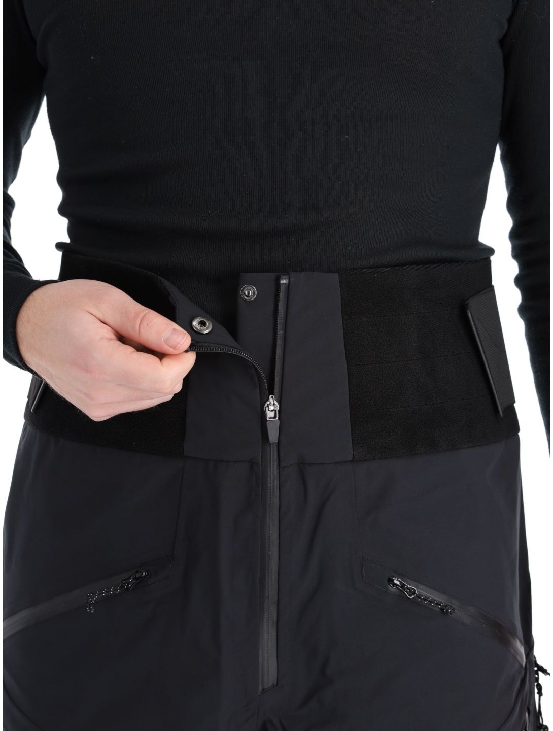 Rock Experience, Snowmass pantalones de esquí hardshell hombres Caviar negro 