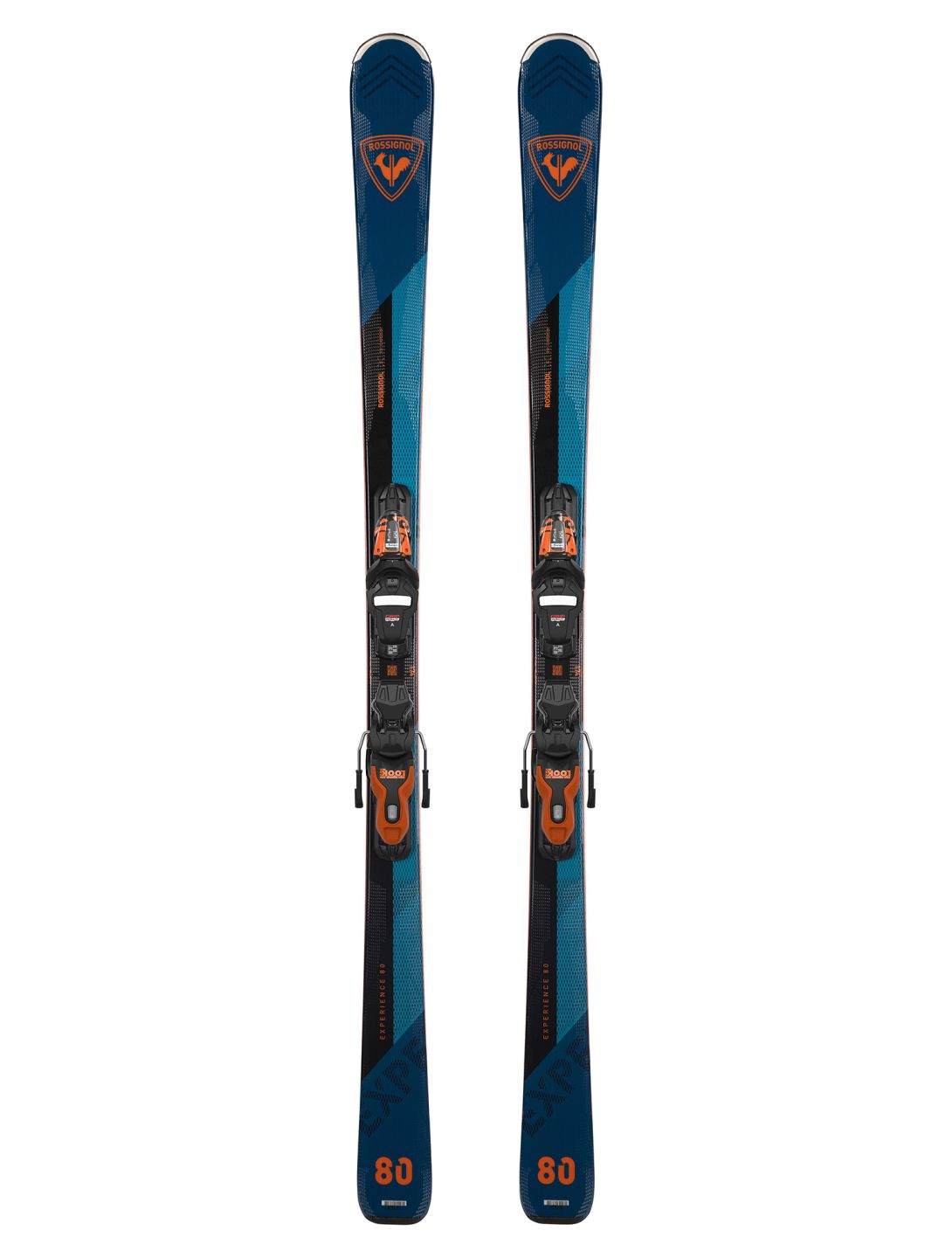 Rossignol, Experience 80 Carbon + Xpress 11 GW (2024-2025) esquís unisex Black Oran naranja, negro 