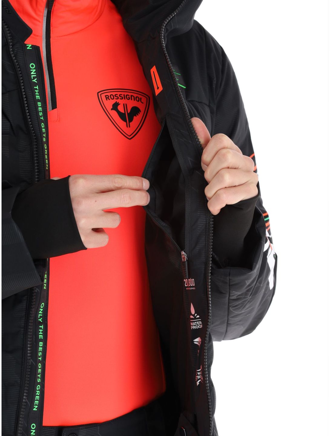 Rossignol, Hero Depart chaqueta de esquí hombres Black negro 