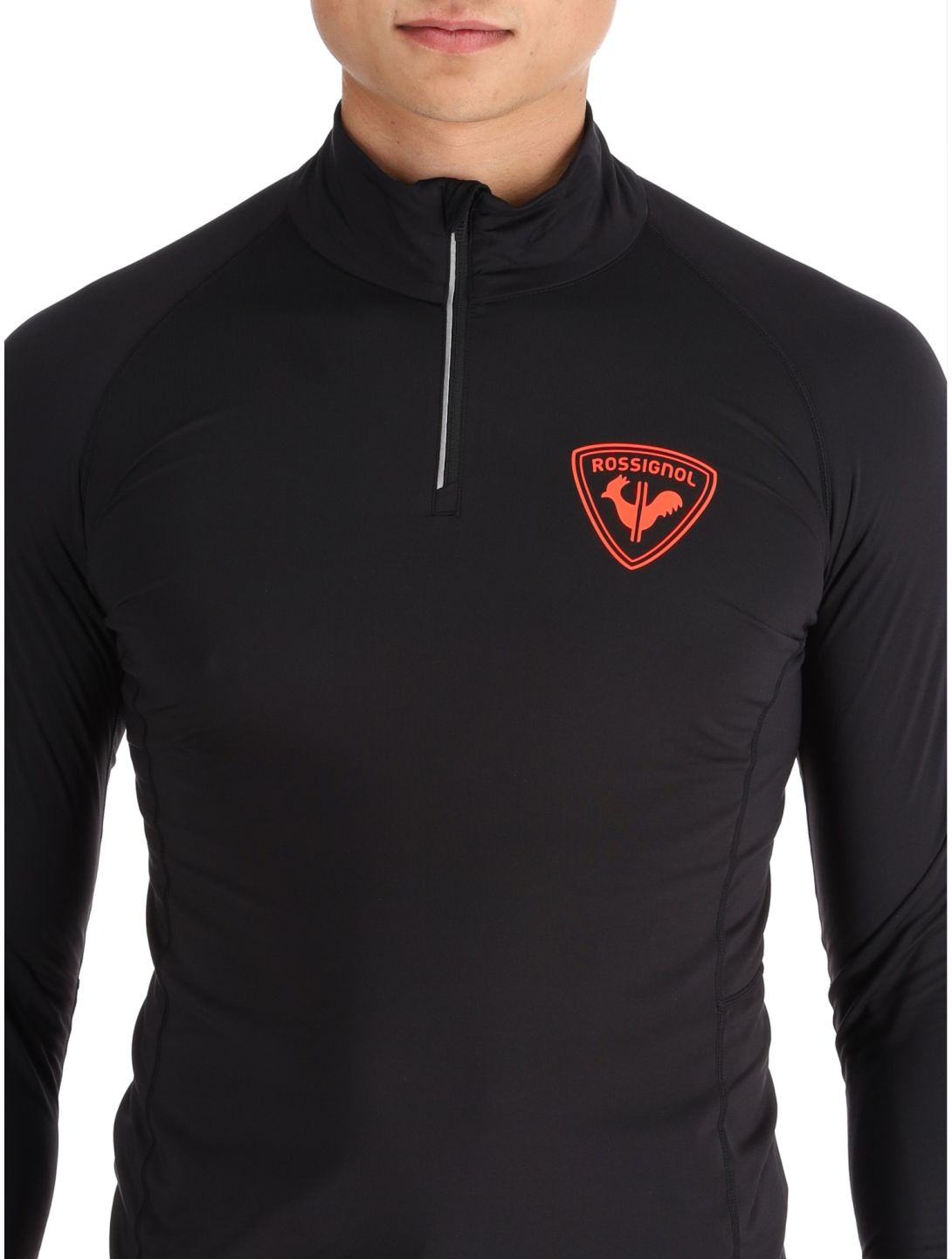 Rossignol, New Hero Classique 1/2 Zip jersey hombres Black negro 