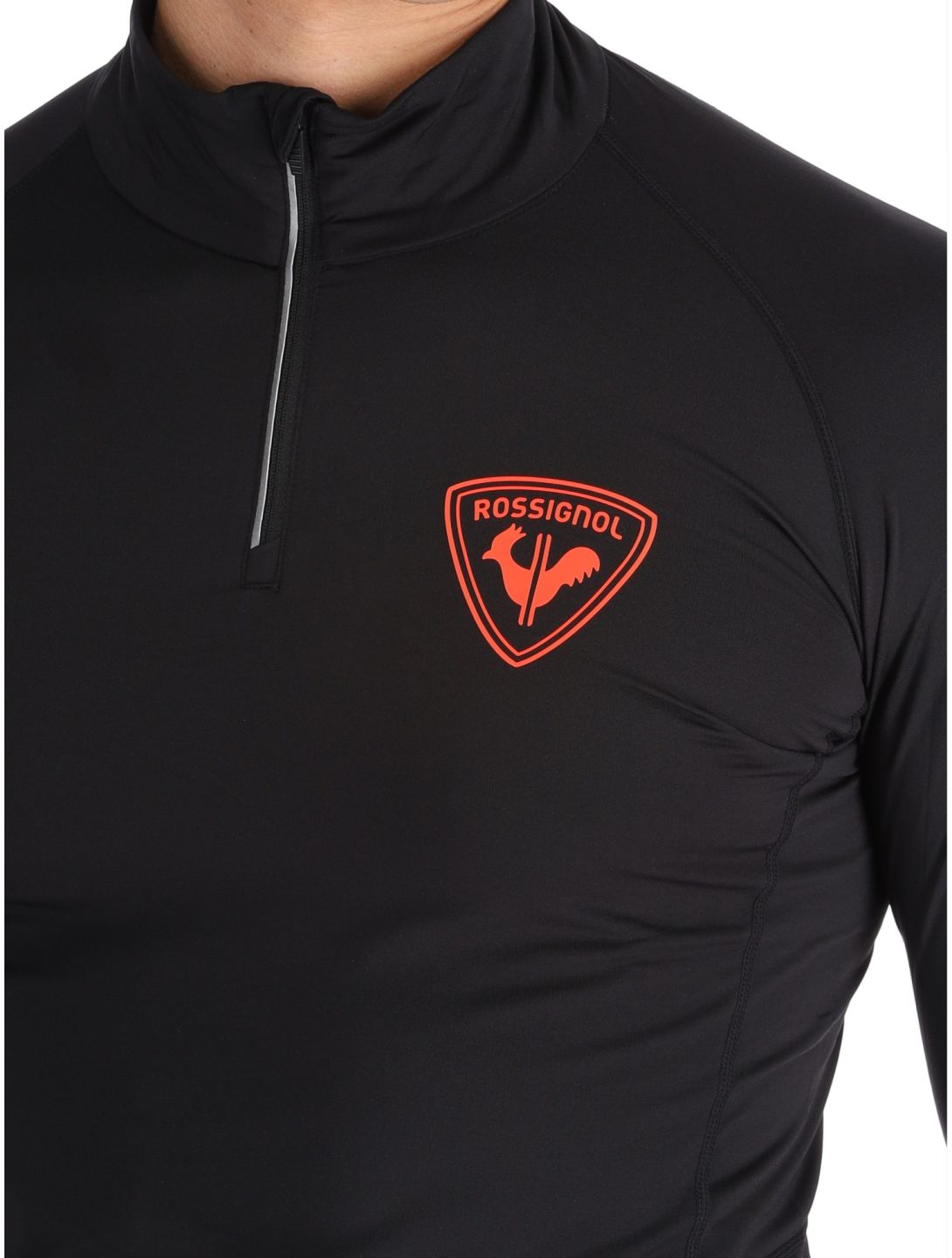 Rossignol, New Hero Classique 1/2 Zip jersey hombres Black negro 