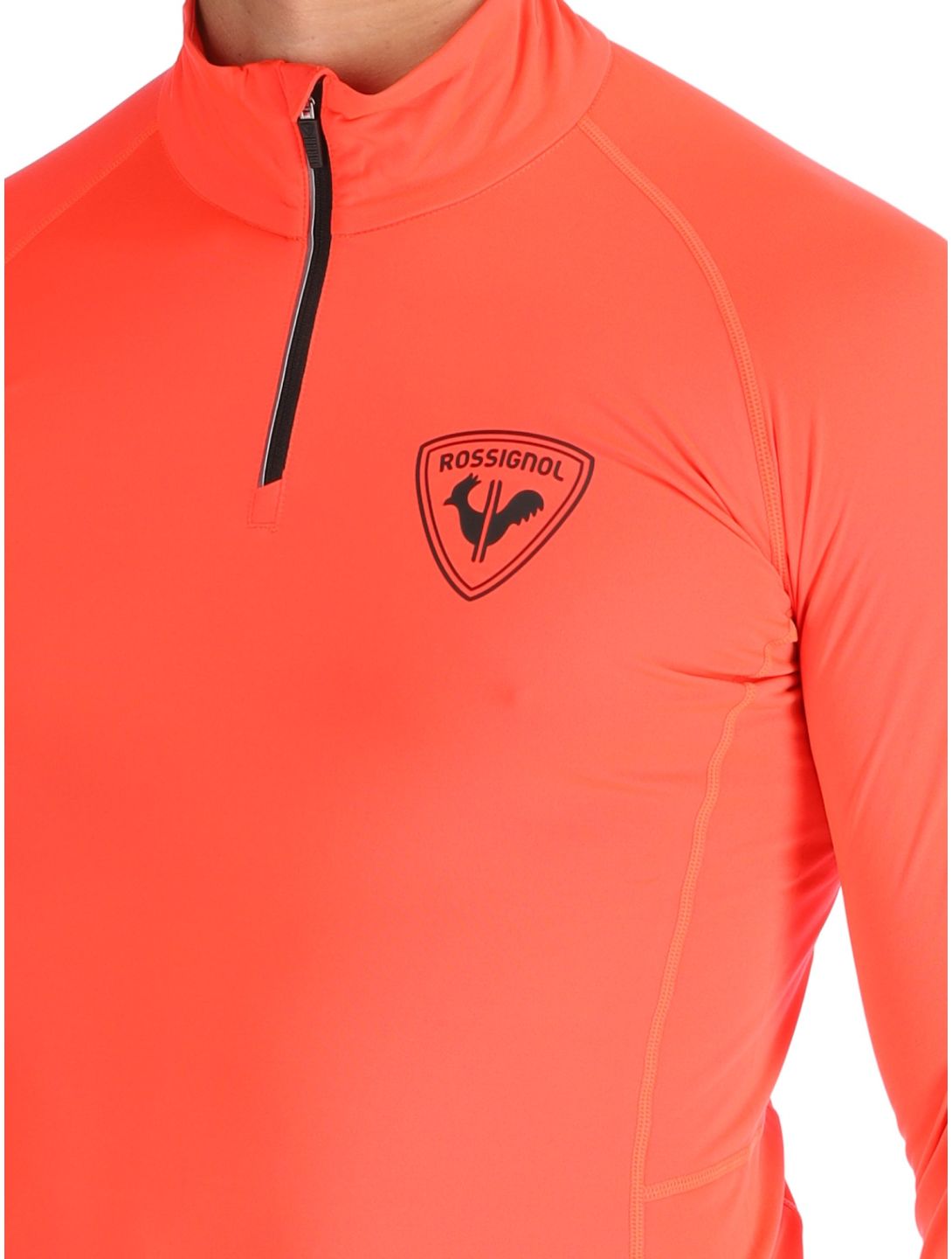 Rossignol, New Hero Classique 1/2 Zip jersey hombres Neon Red rojo 