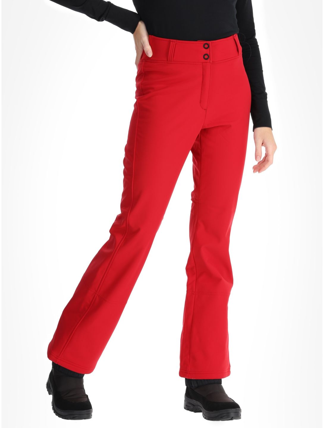 Rossignol, Ski Softshell pantalones de esquí softshell mujeres Ruby Red rojo 