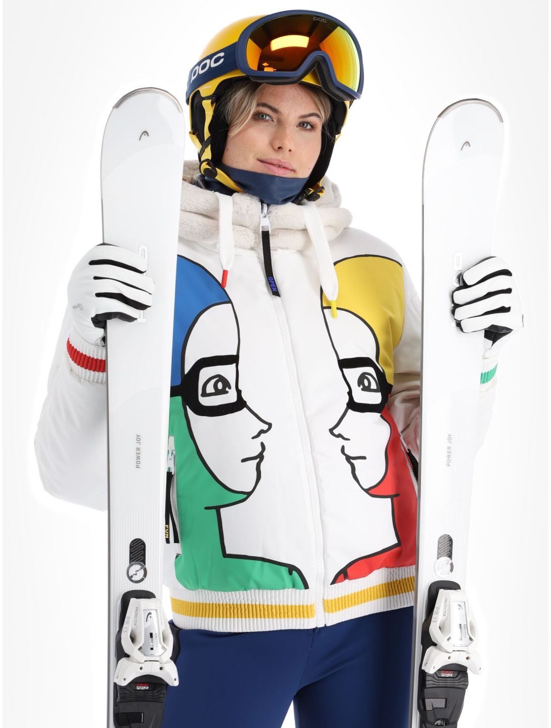 Rossignol, JC De Castelbajac Space Bomber chaqueta de esquí mujeres White blanco 